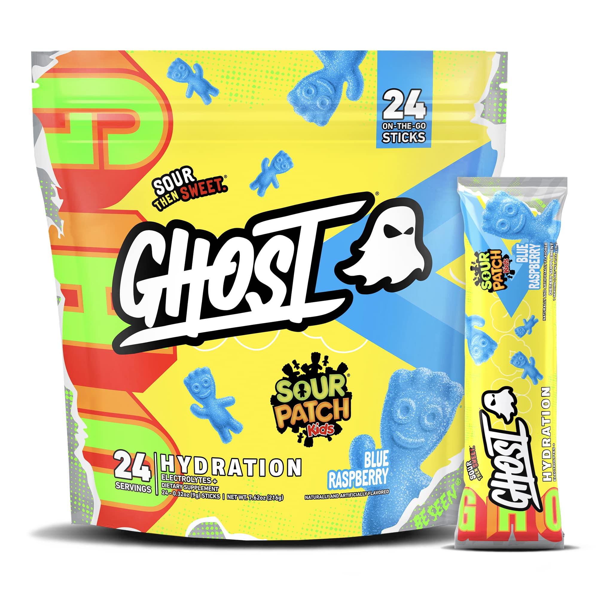 GHOST® LEGEND® ALL OUT Pre-Workout - Blue Raspberry - 14.1 oz