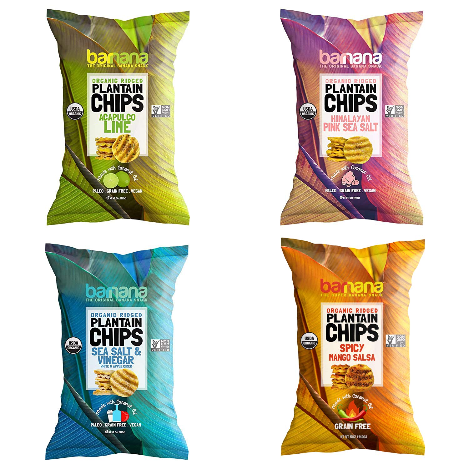 Organic Plantain Scoops - 2 Pack Variety - Barnana