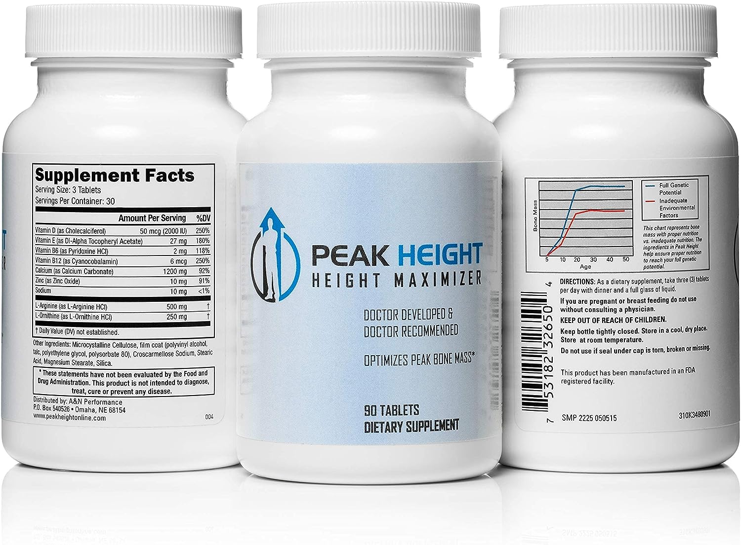 Peak Height Height maximizer 90 tablets pack of 6