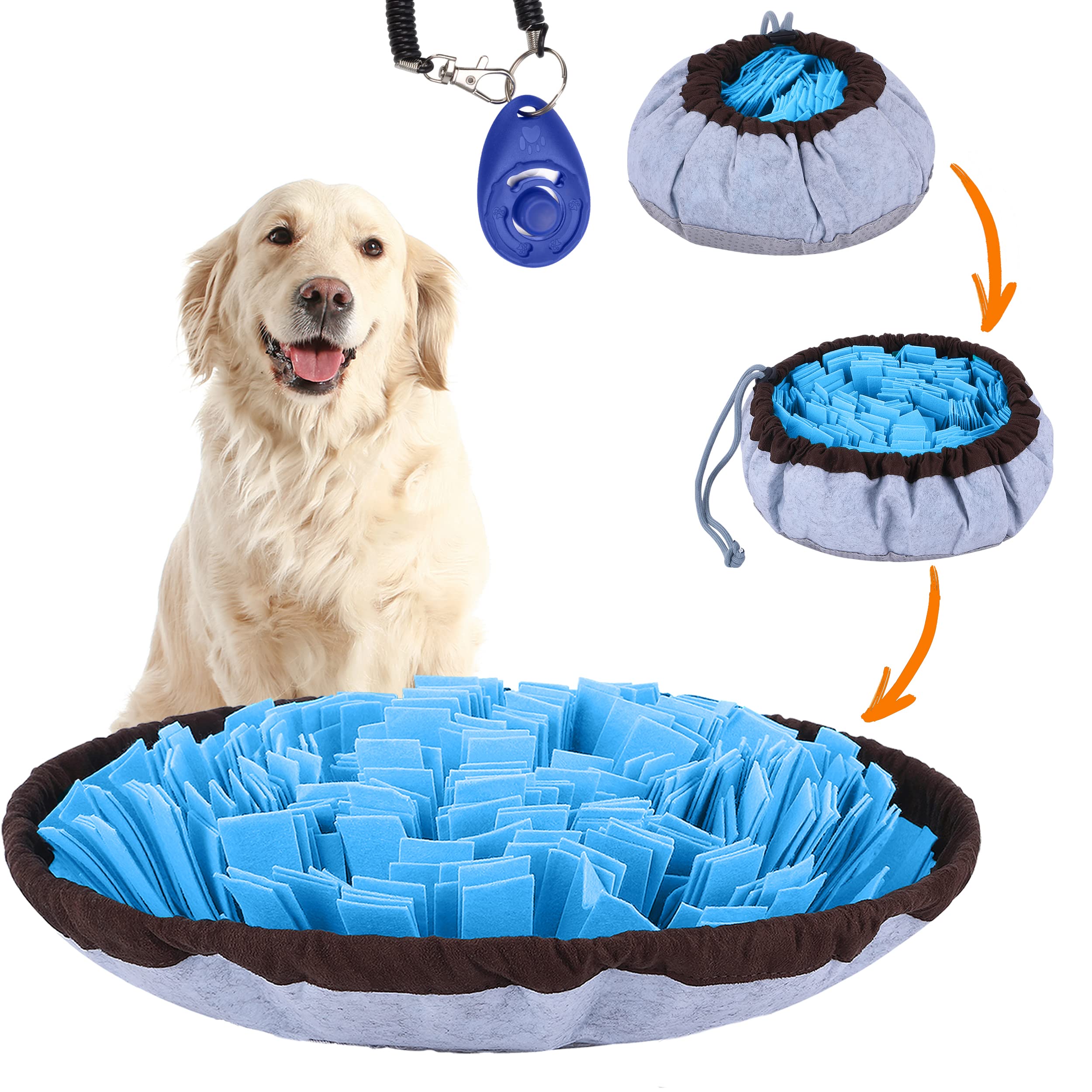 Friendly Barkz Adjustable Snuffle Mat for Dogs with Suction Cup