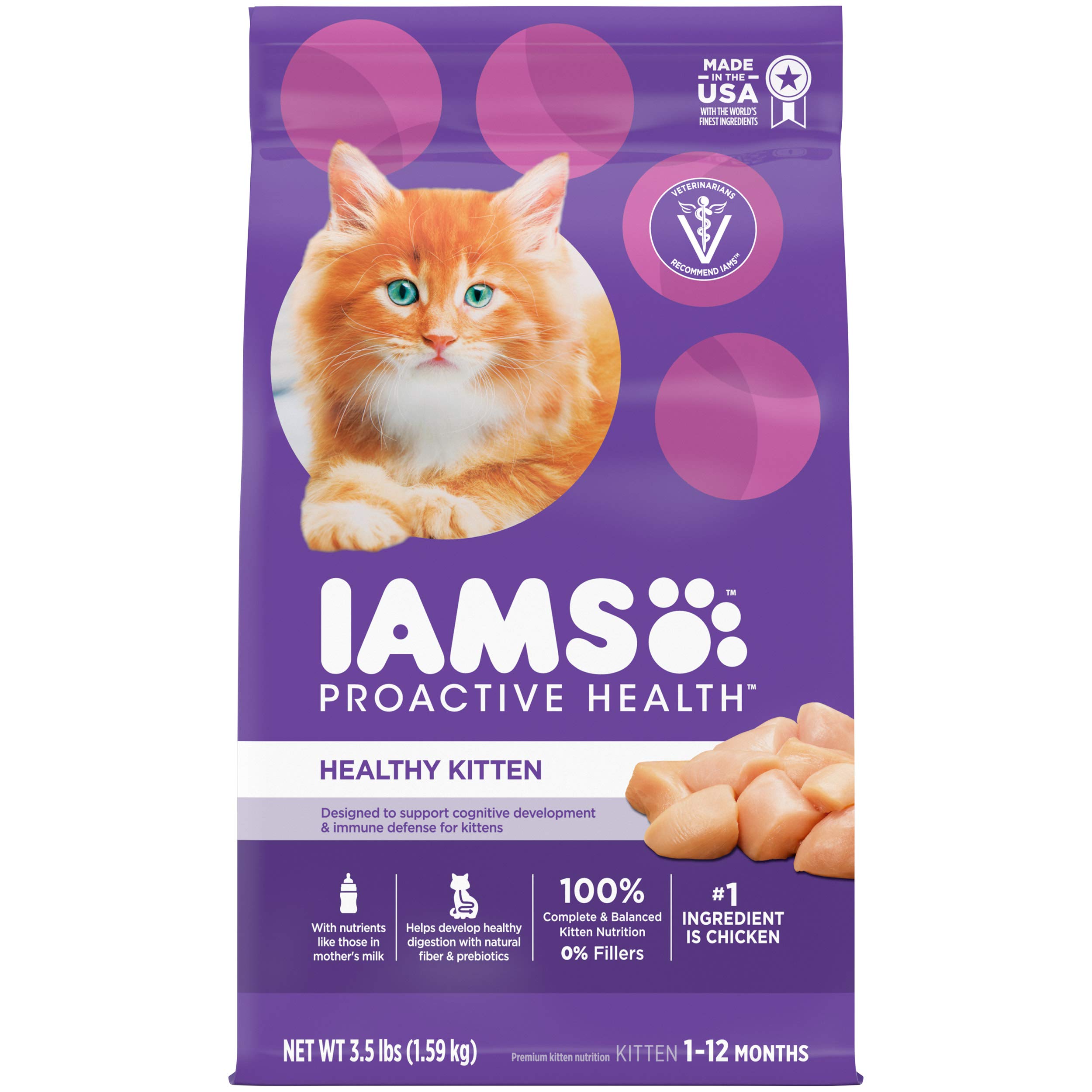 IAMS PROACTIVE HEALTH Kitten Dry Cat Food Chicken Recipe Dry Food