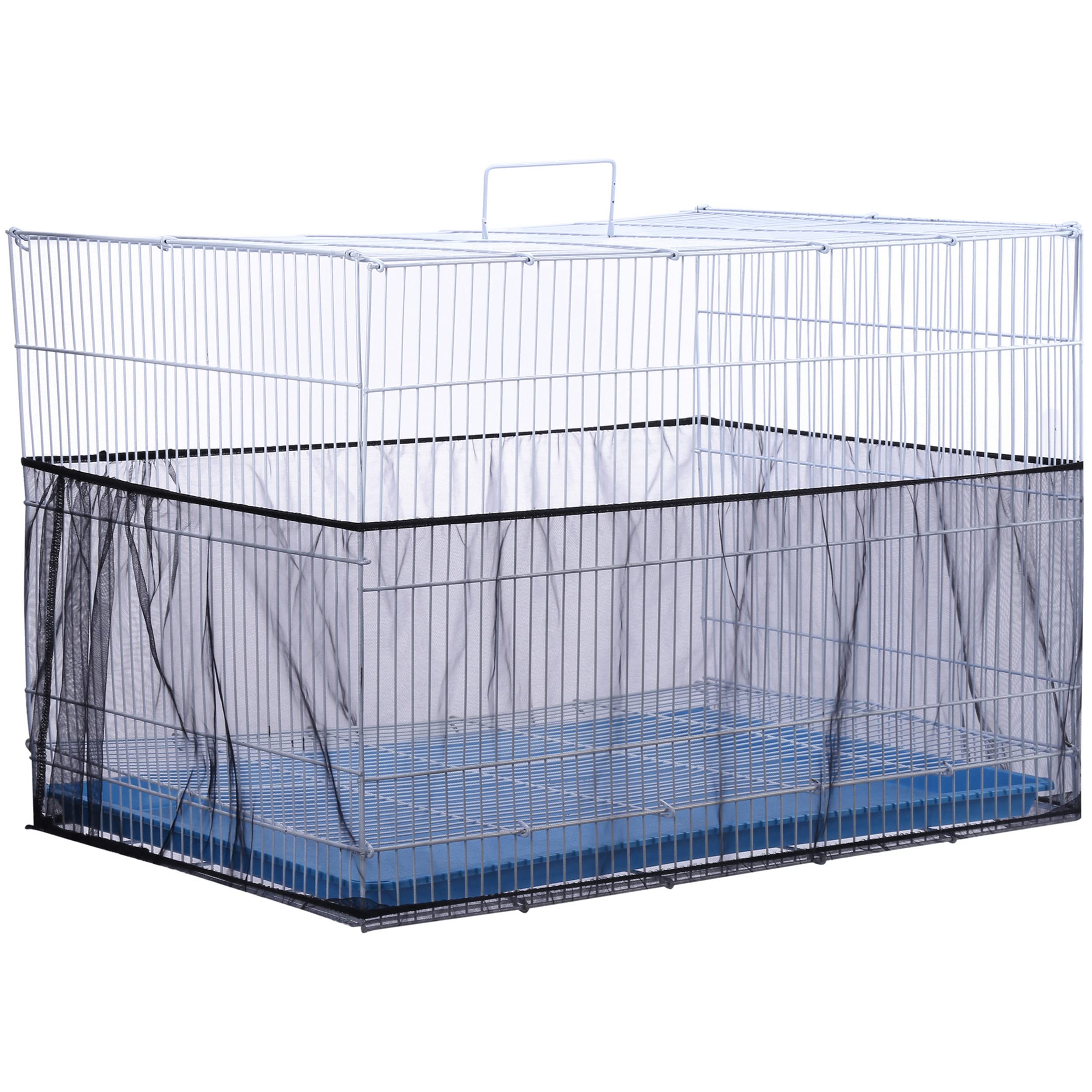 Filhome 2 Pieces Adjustable Bird Cage Cover, Birdcage Seed Catcher