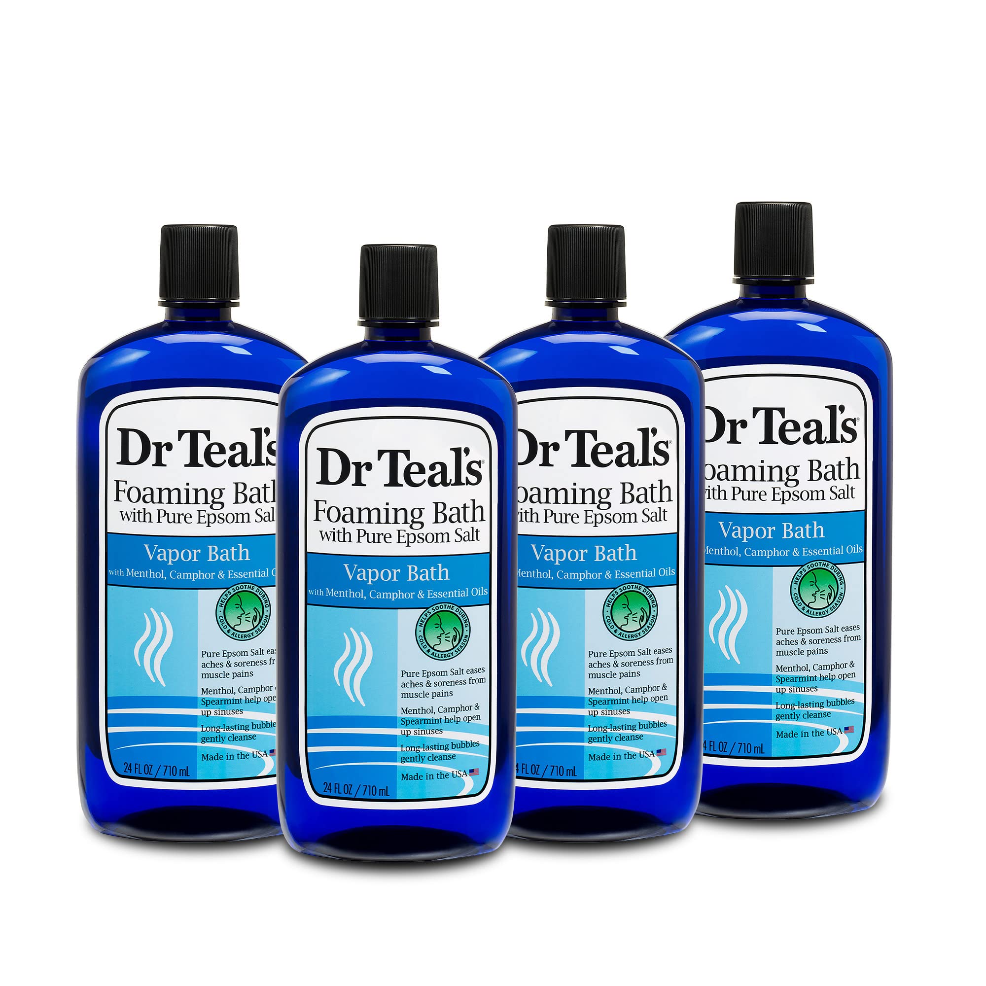Dr Teal's Vapor Foaming Bath with Menthol and Camphor - Shop Bubble Bath &  Salts at H-E-B