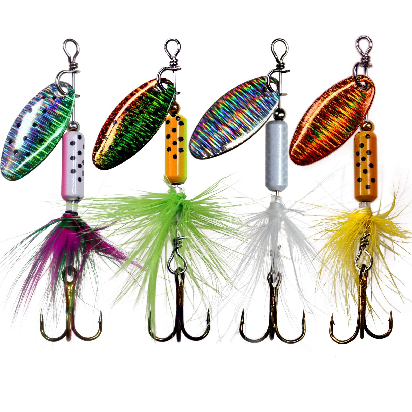 THKFISH Fishing Lures Trout Lures Fishing Spoons Set Pike Lures for Perch  Spoon Color B, 14g-5pcs : : Sports & Outdoors