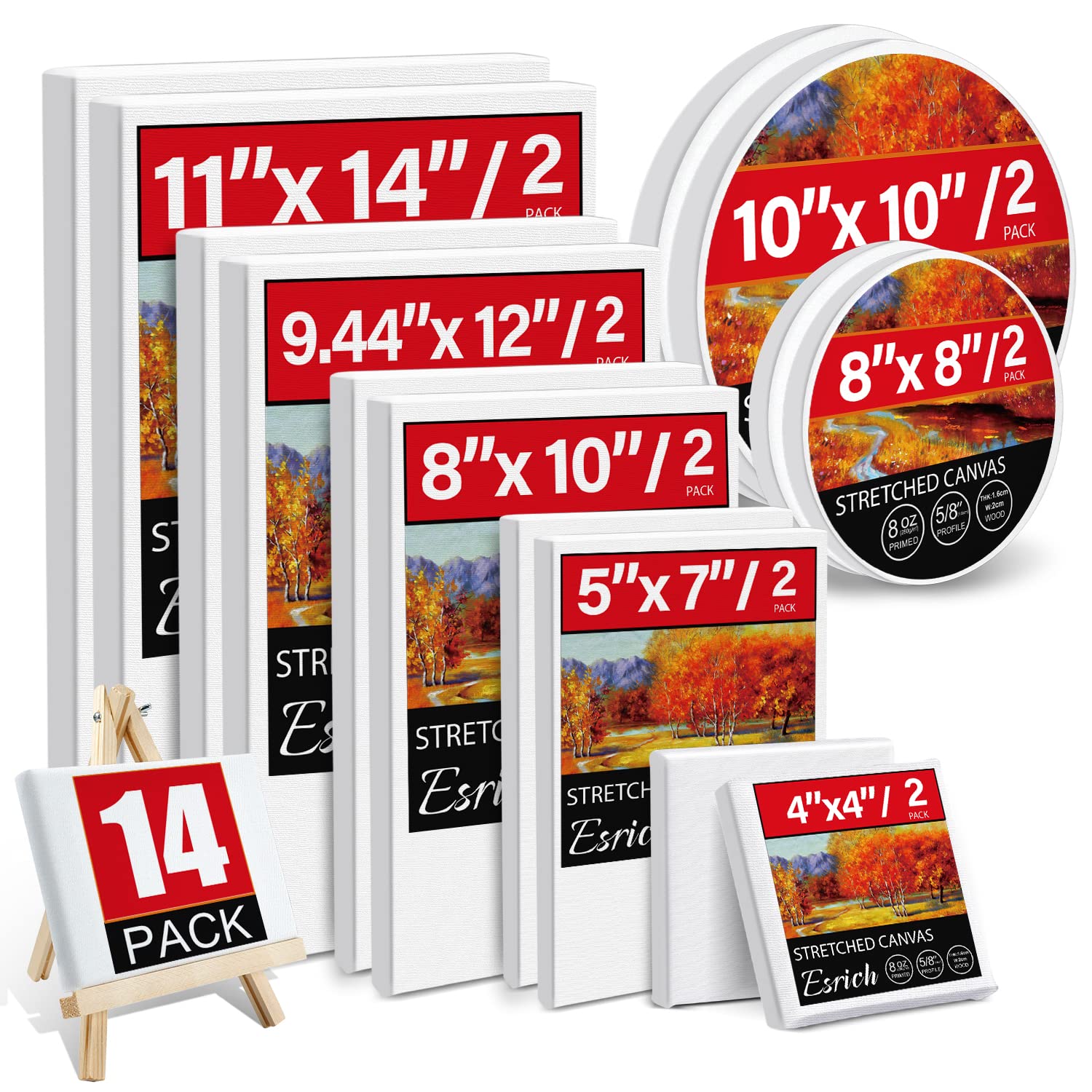 12 Pack Canvases for Painting with 11x14, Painting Qatar