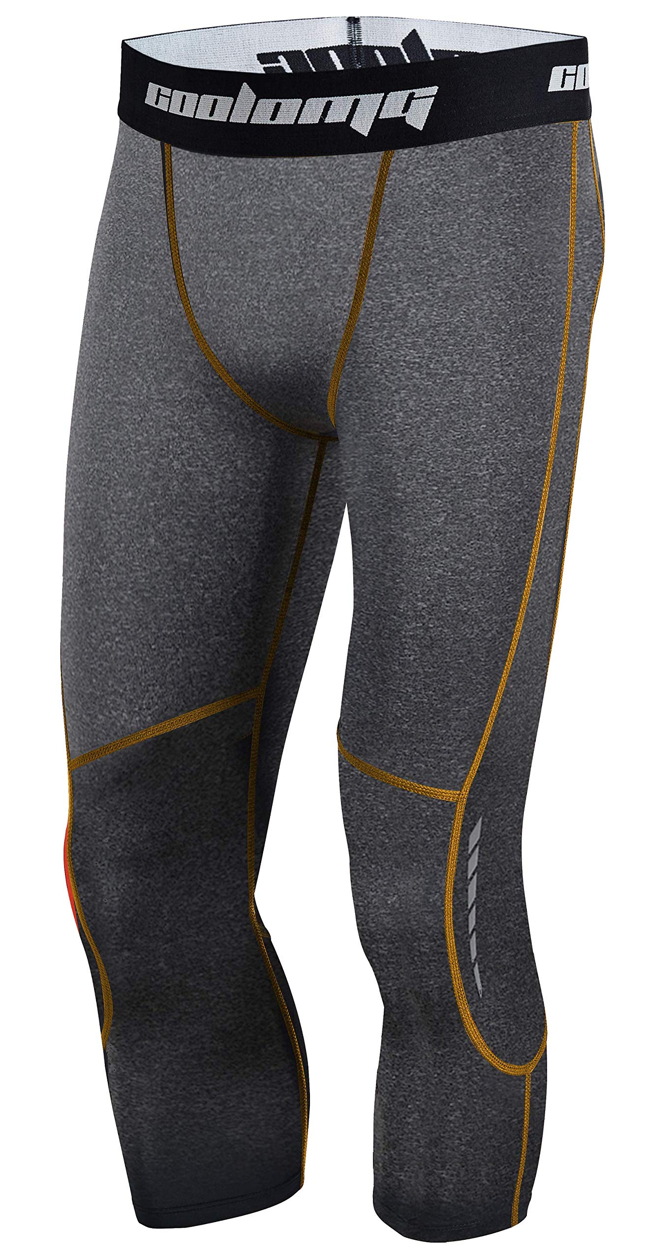 Men Base Layer Exercise Trousers Compression Running Tight Sport Cropped  One Leg Leggings Basketball Football Yoga Fitness Pants | Fruugo NO