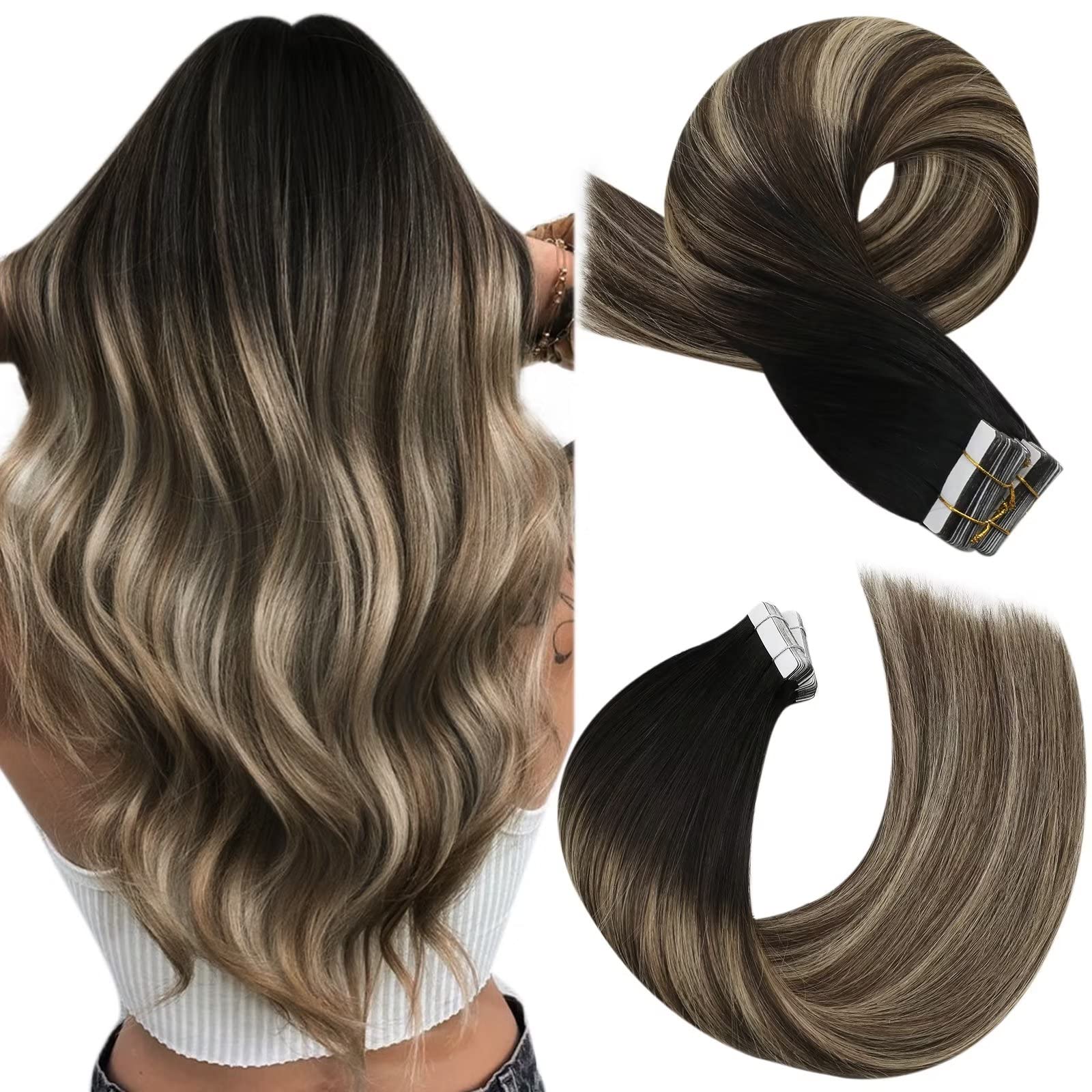 INVISIBLE TAPE 20 HAIR EXTENSIONS BLONDE