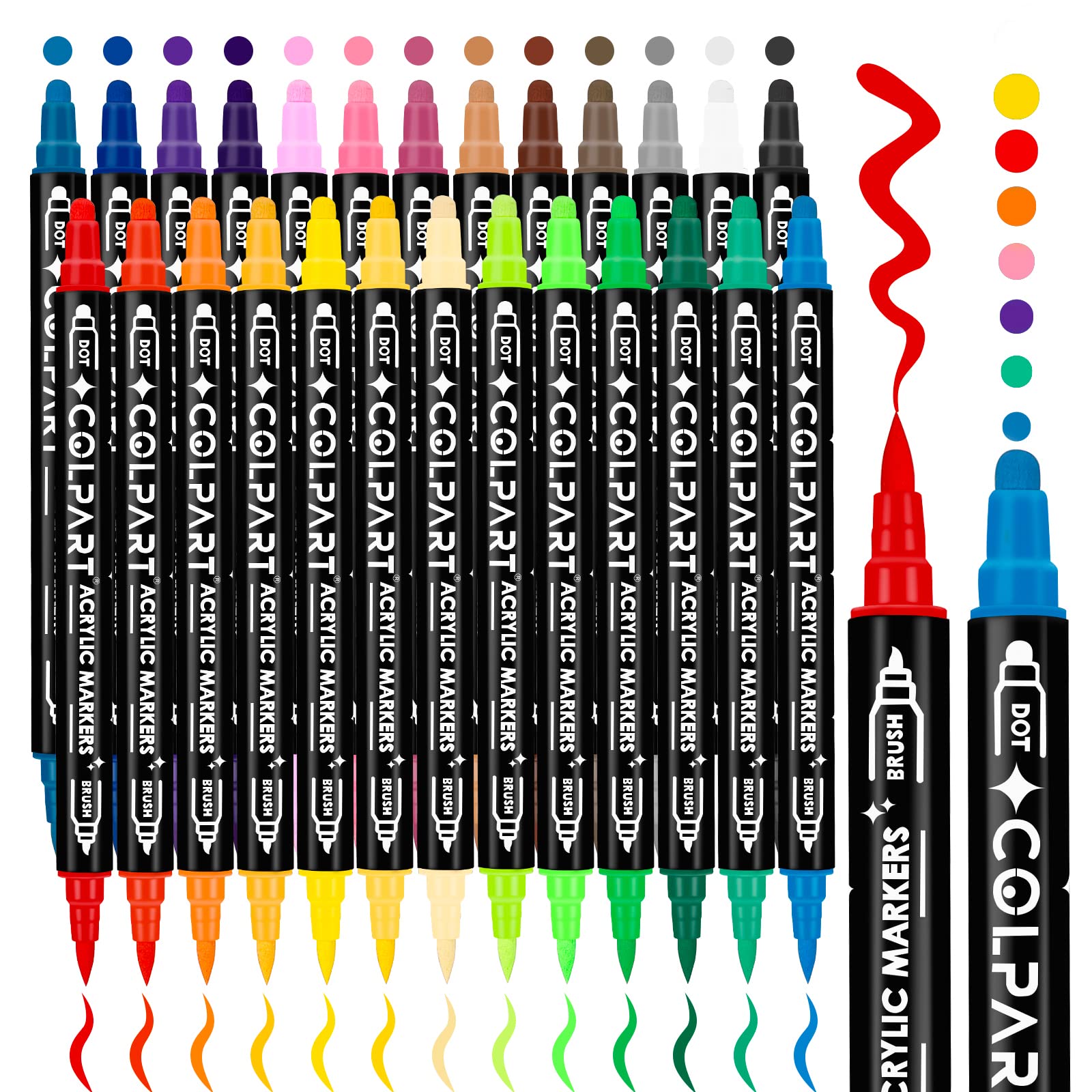 Acrylic Art Pen Set, Acrylic Dot Tip, Acrylic Marker