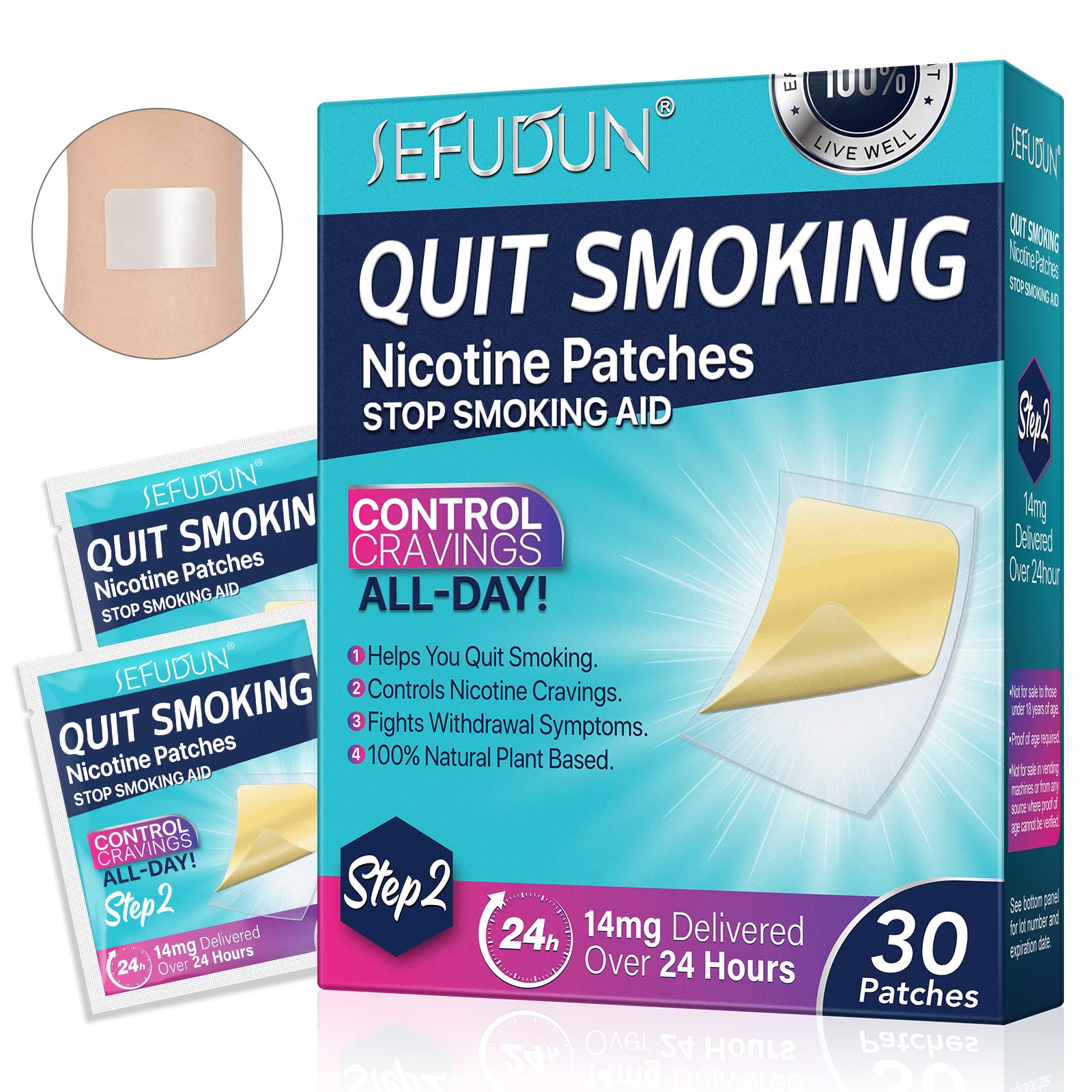 Nicotine Patches Step 2 14mg Quit Smoking Nicotine Patch Stop Smoking