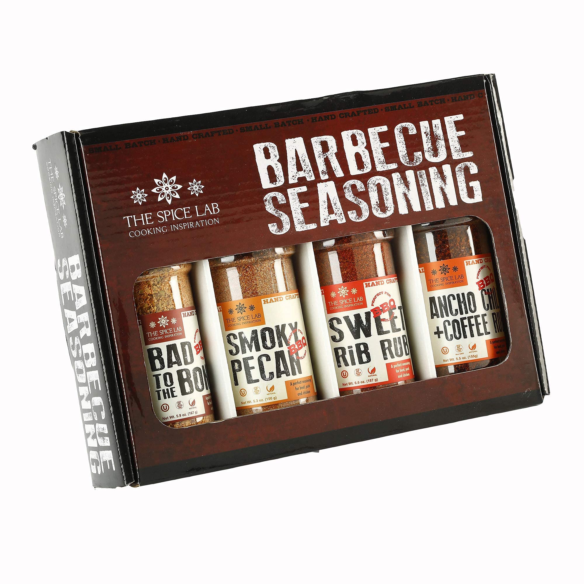 The Spice Lab BBQ Barbecue Spices and Seasonings Set -  Ultimate Grilling Accessories Set - Gift Kit for Barbecues, Grilling, and  Smoking - Great Gift for Men or Gift for