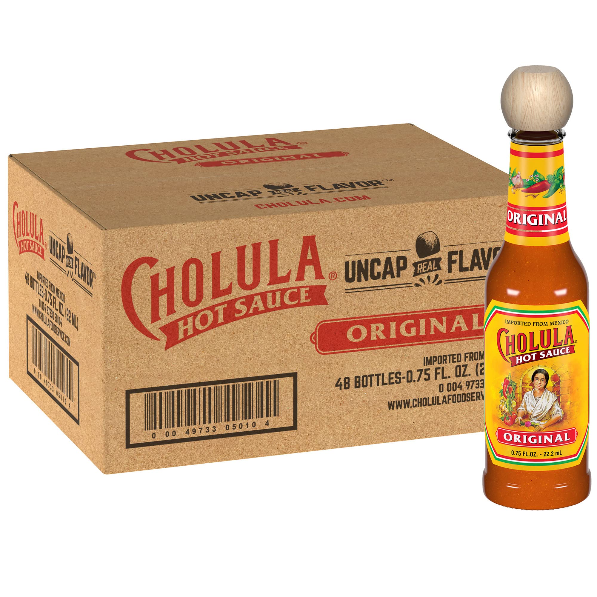 Cholula Original Hot Sauce 0.75 fl oz Multipack, 48 count 0.75 Fl Oz ...