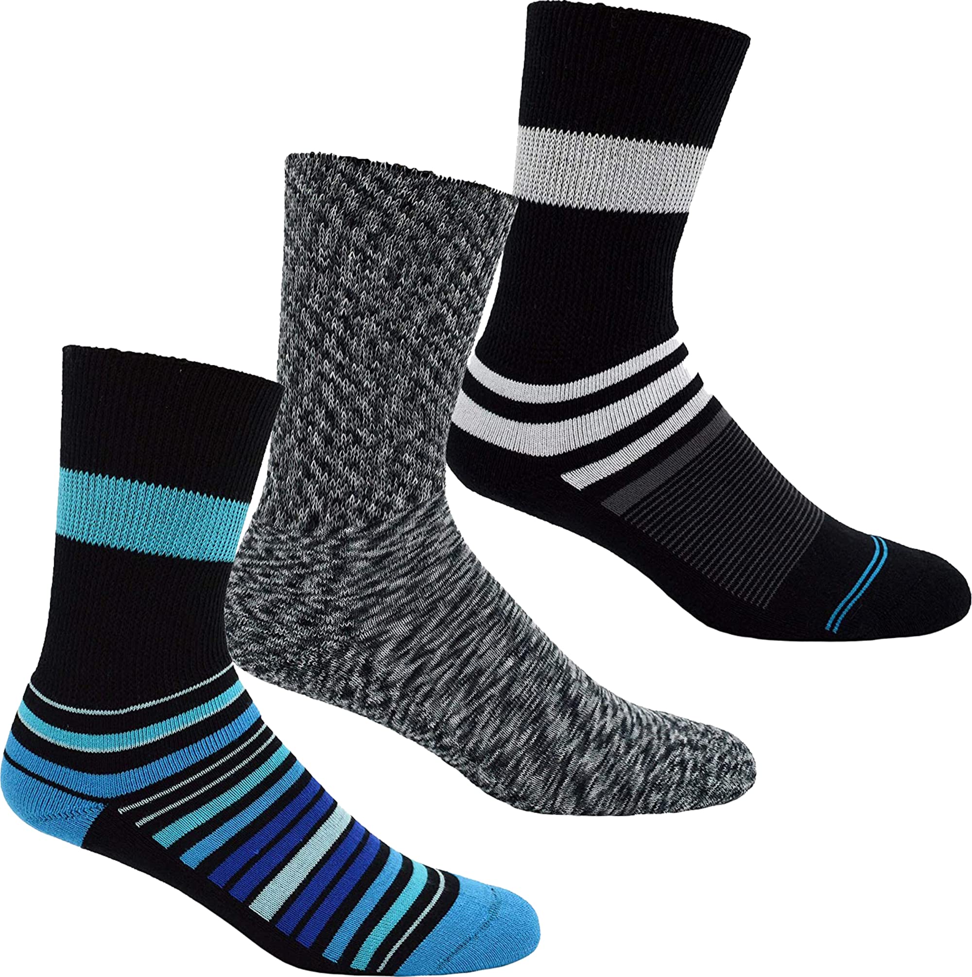 Non Binding Socks for Men in Stanley Stripe