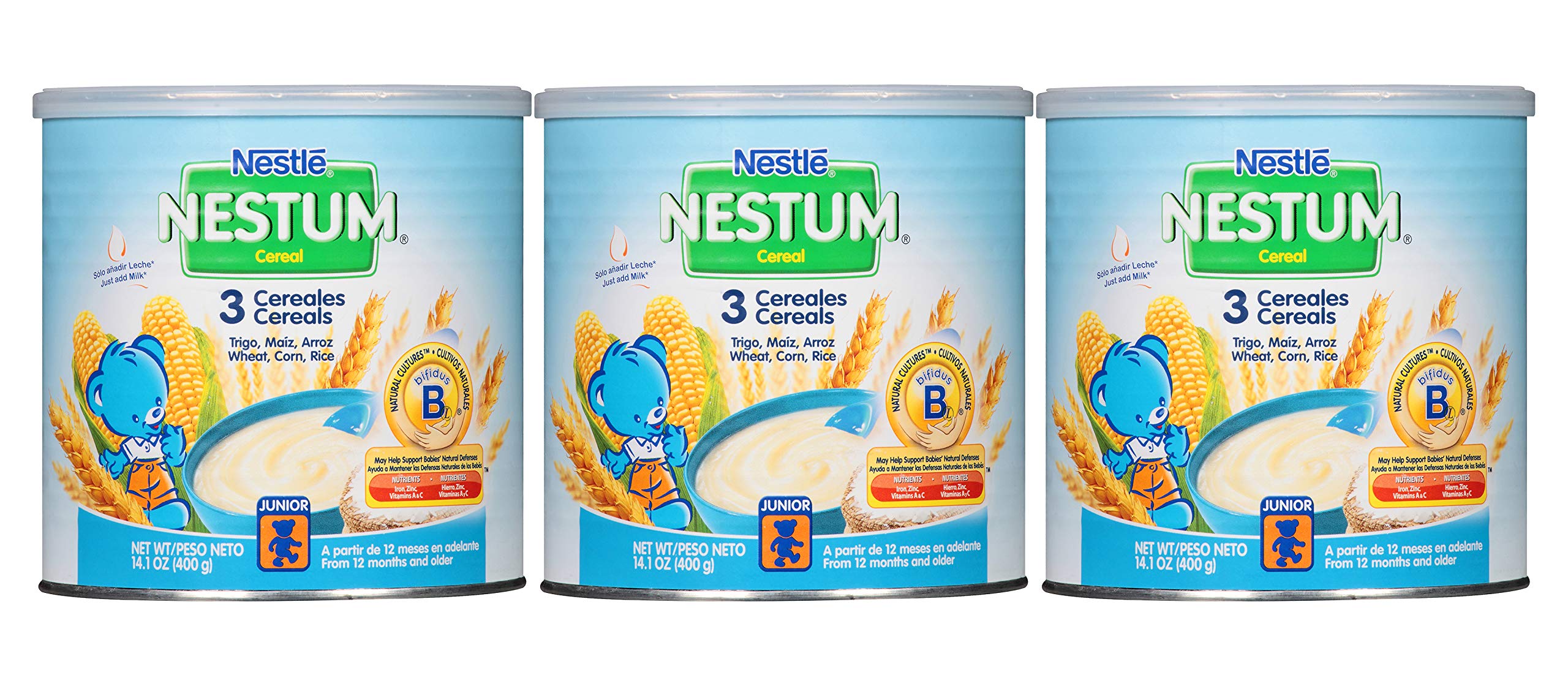 Nestle Nestum 3 Cereals, 14.1-Ounce (Pack of 6) NEW 