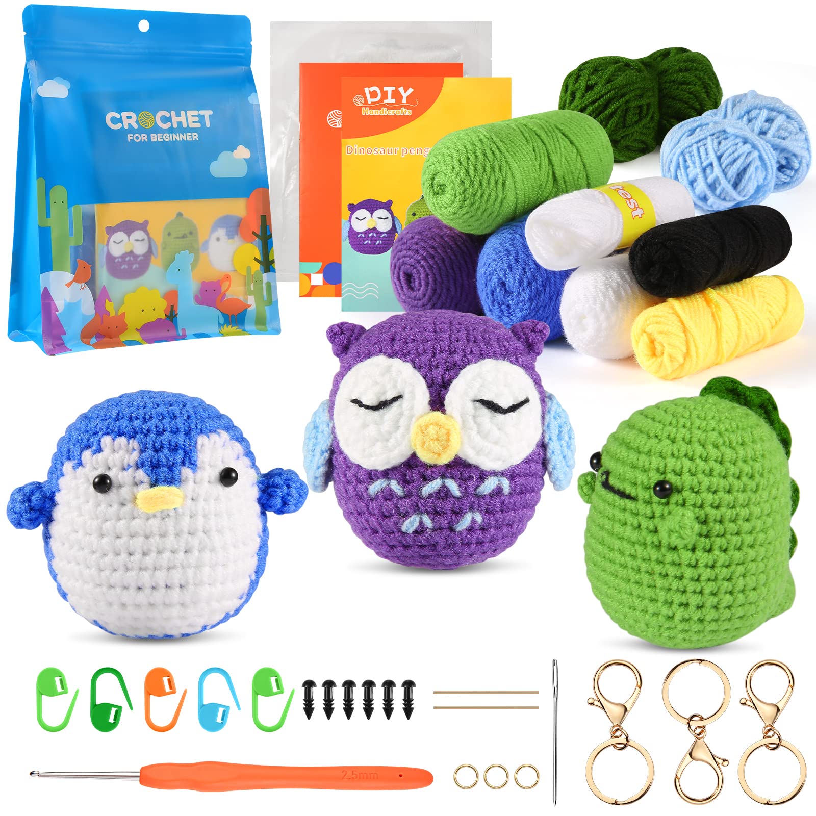 Zeitlicht Crochet Kit for Beginners, Crochet Starter Kit for