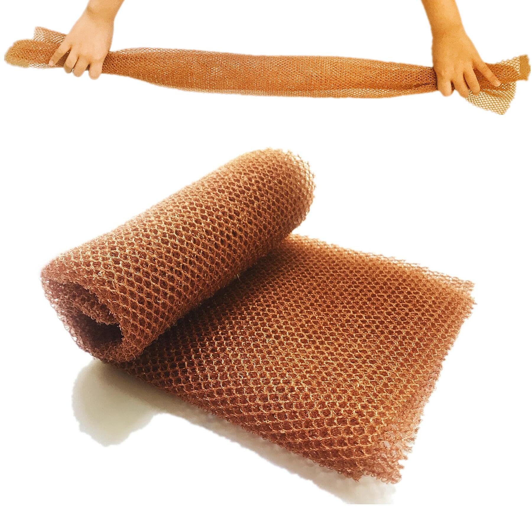 African Net Long Bathing Sponge,Net Exfoliating Back Scrubber for Body ...