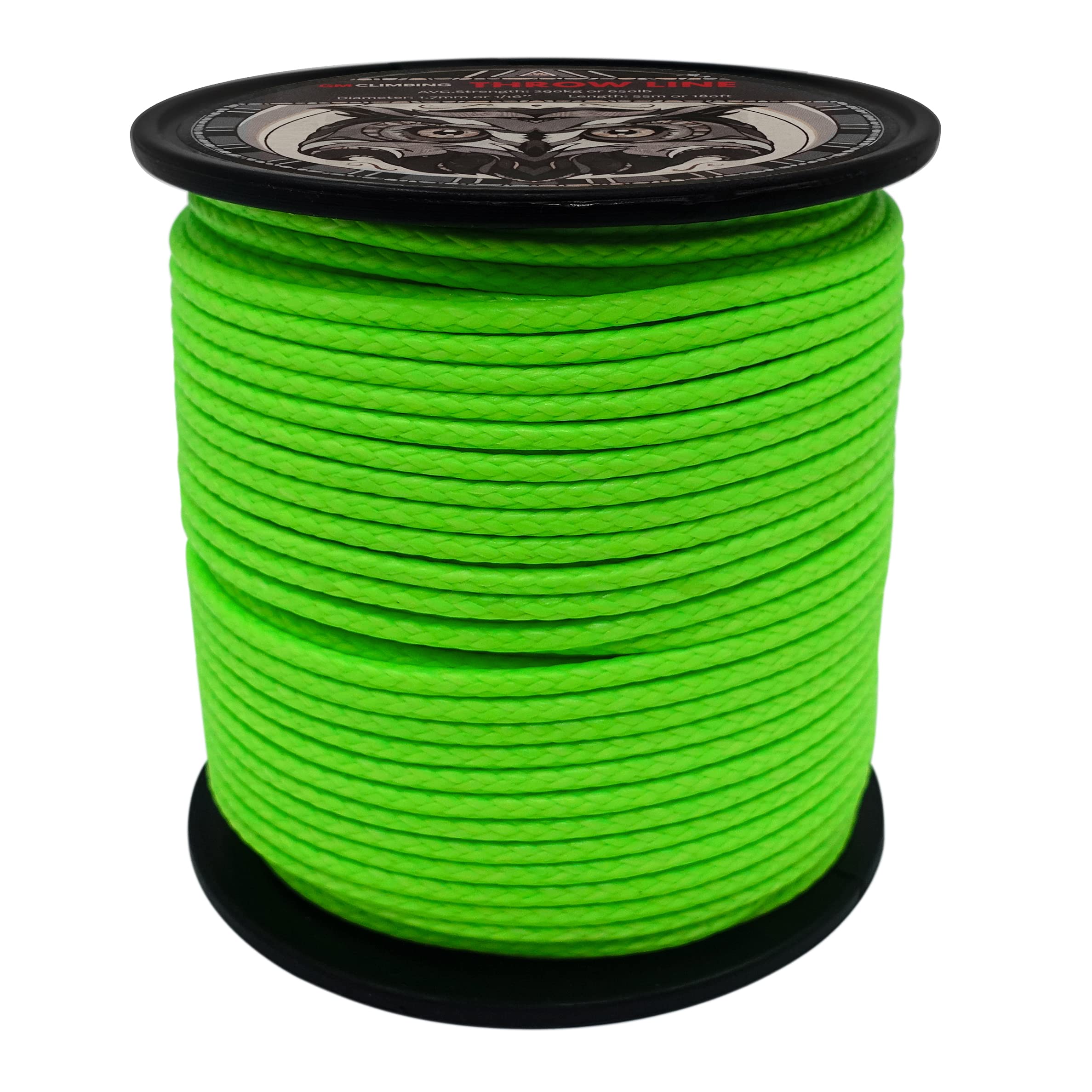 GM CLIMBING Throw Line180Ft Roll UHMWPE Cord High Strength for
