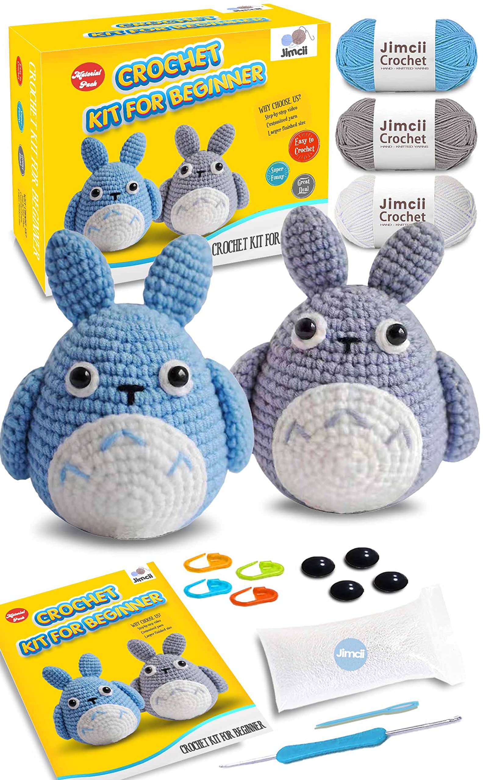 Crochet Kit for Beginners Adults – Beginner Crochet Kit for Adults