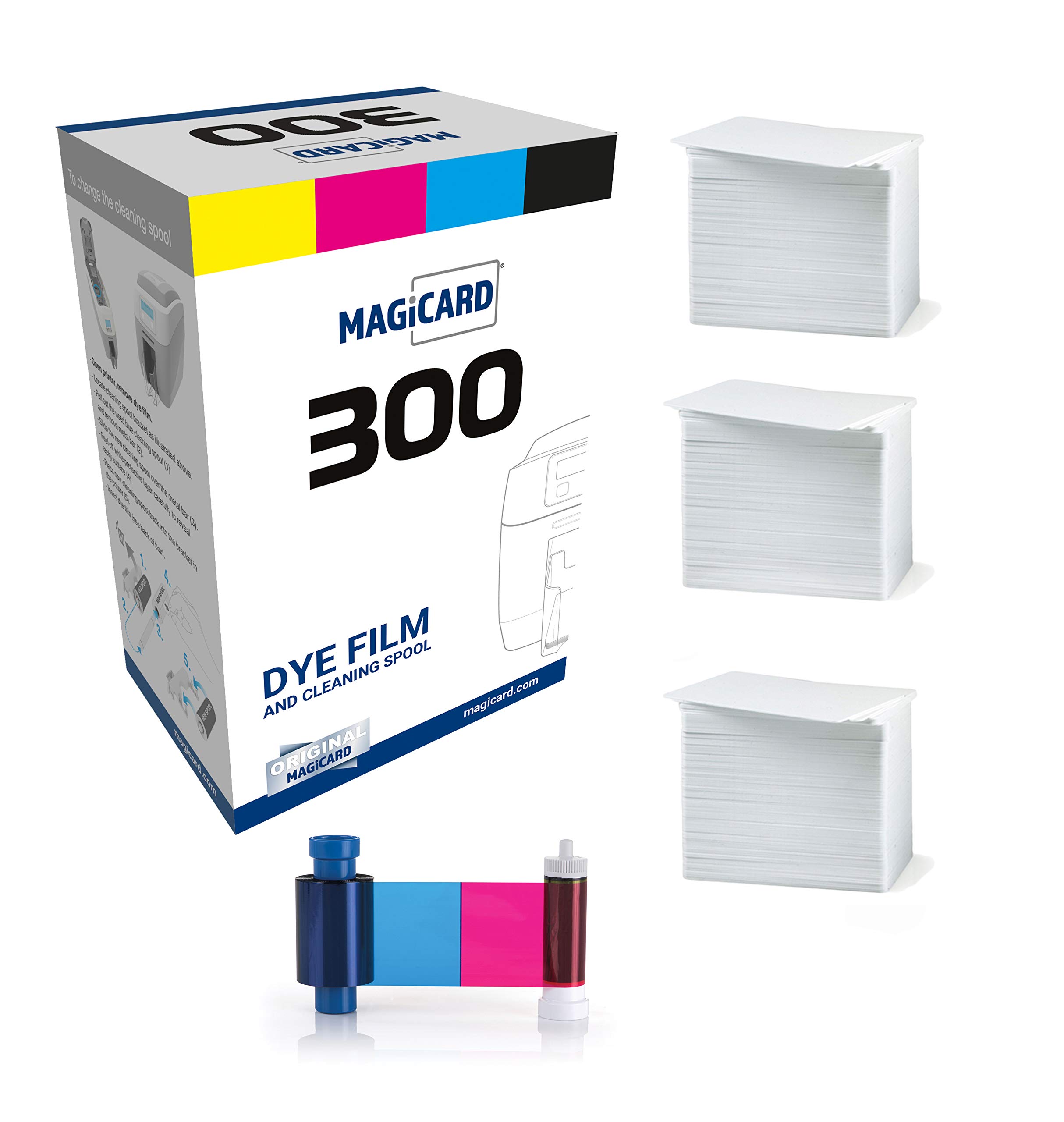 Bodno Magicard 300 Printer MC300YMCKO Color Ribbon - YMCKO - 300