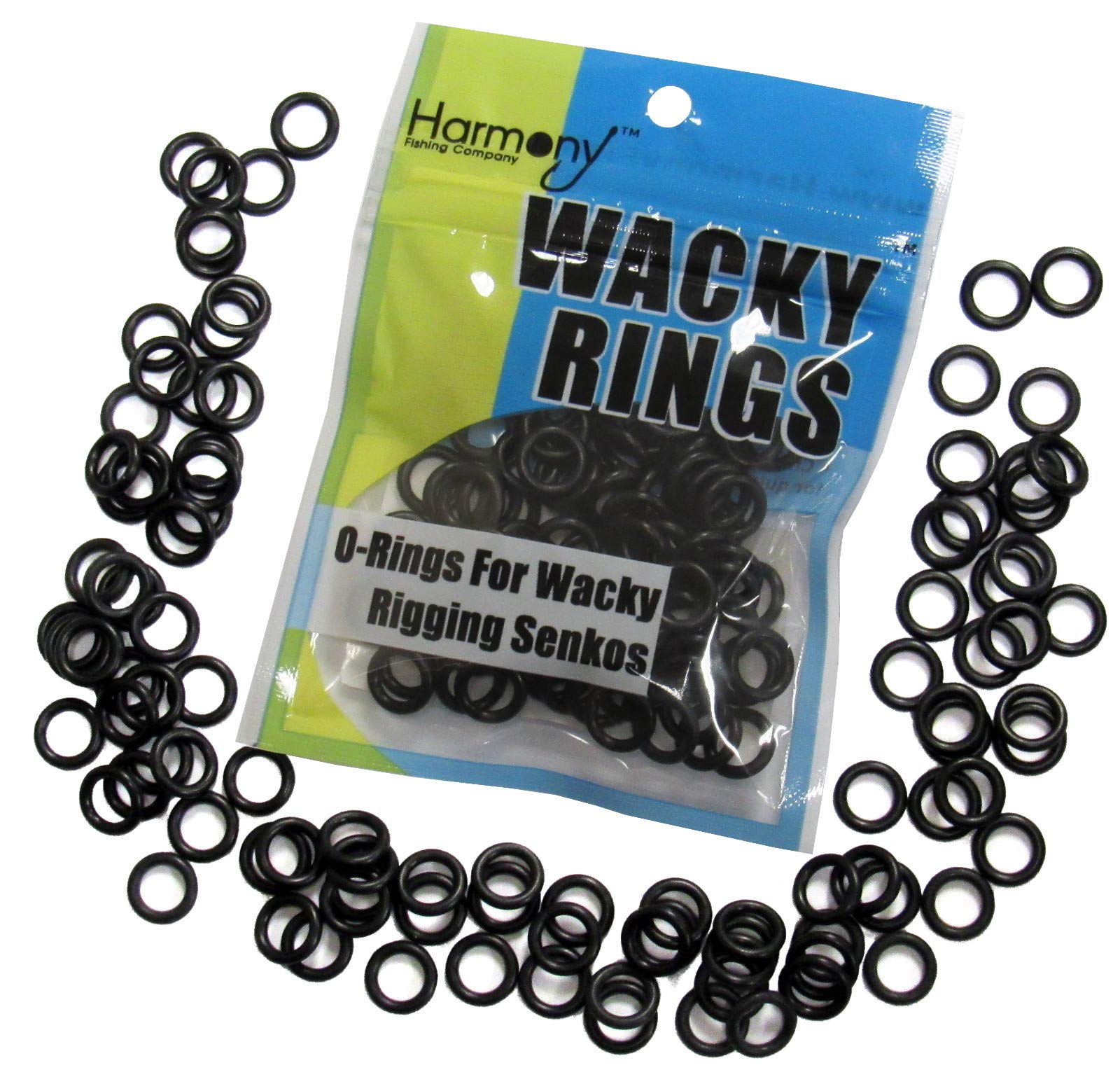 Wacky Rings (100 pk - O-Rings for Wacky Rigging Senko Worms/Soft Stickbaits  Bait Saver Orings