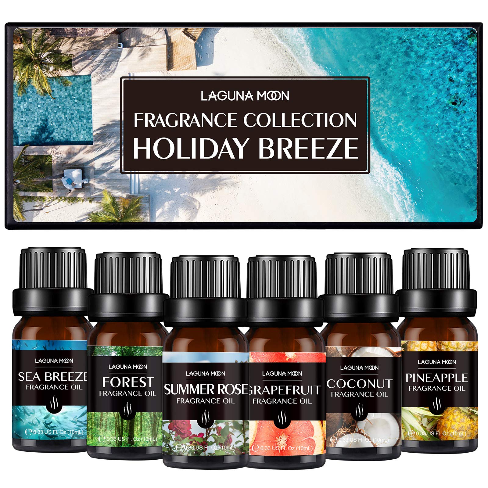 Fragrance Essential Oil - Organic 6pc Holiday Breeze Scent Gift