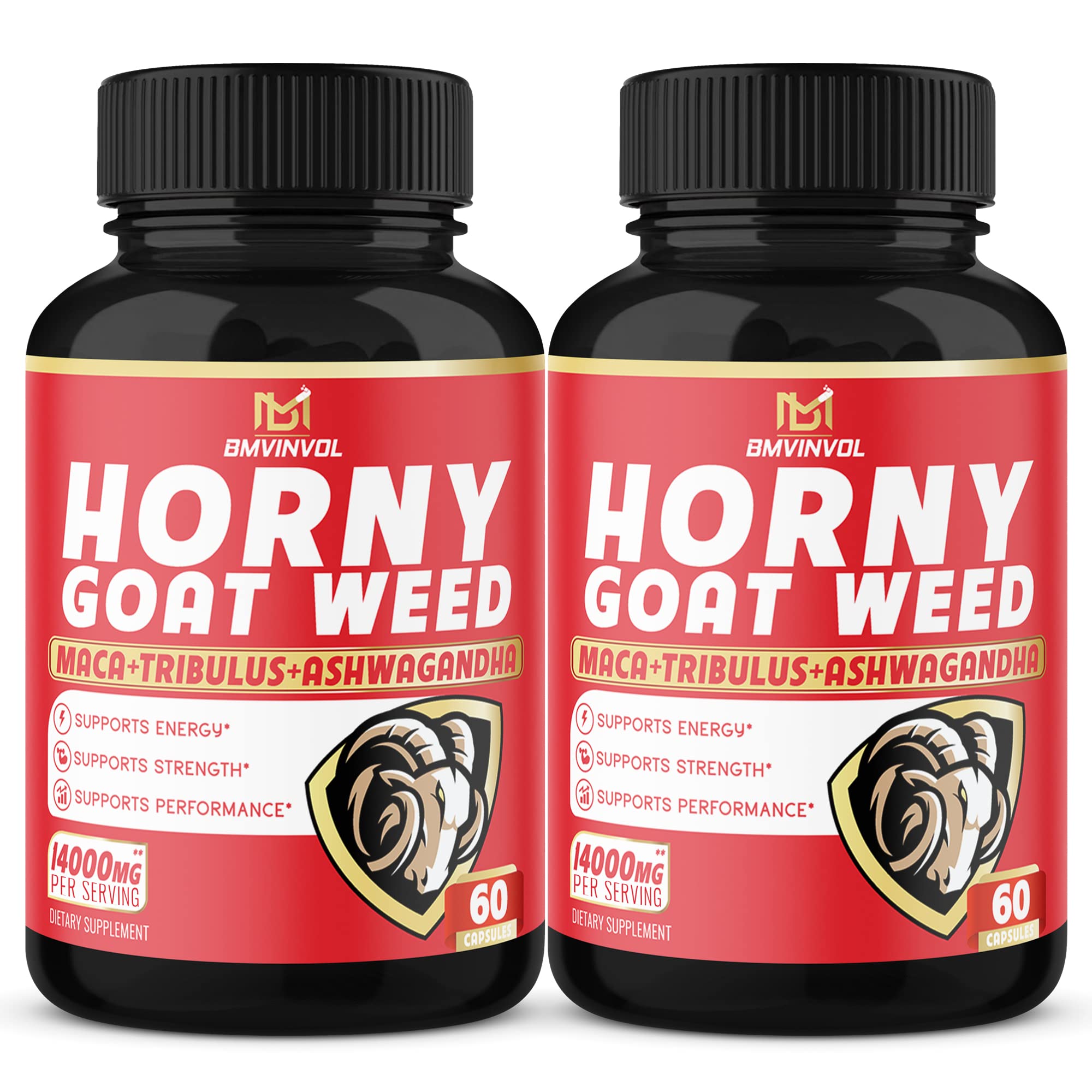 Horny Goat Weed Capsules Mg Herbal Blend With Maca Tribulus Ginseng Capsules