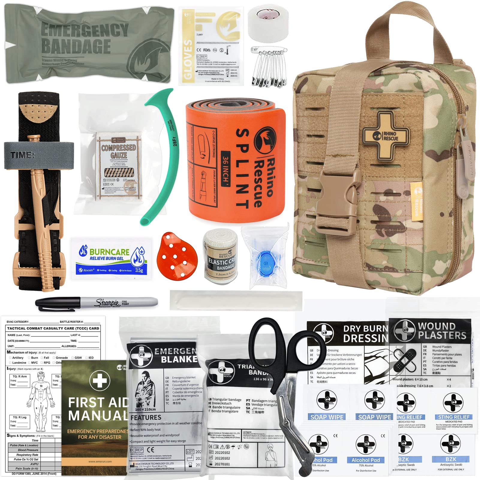 Rhino Military Tactical First Aid Kit