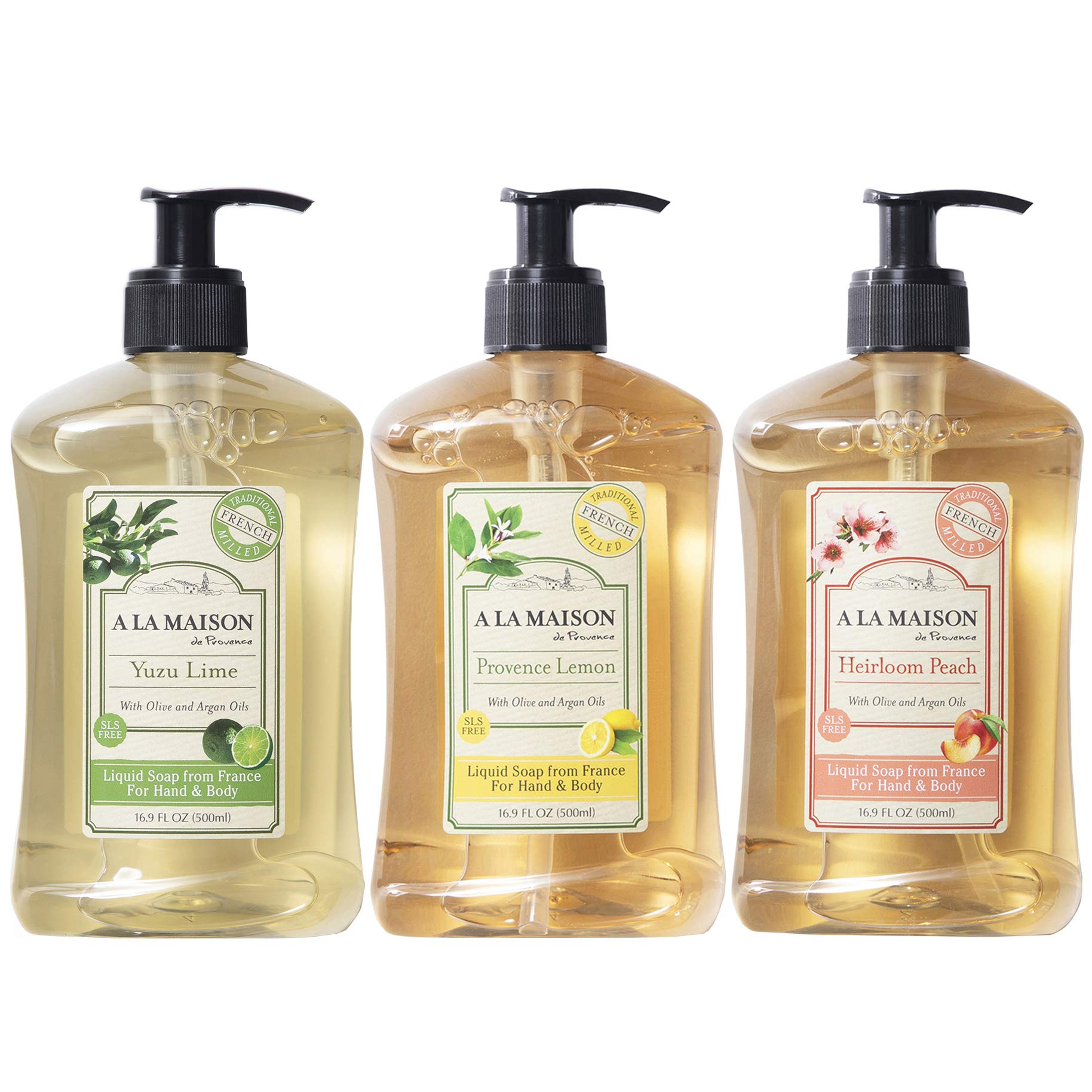 A LA MAISON Liquid Hand Soap Variety Pack - Yuzu Lime Provence