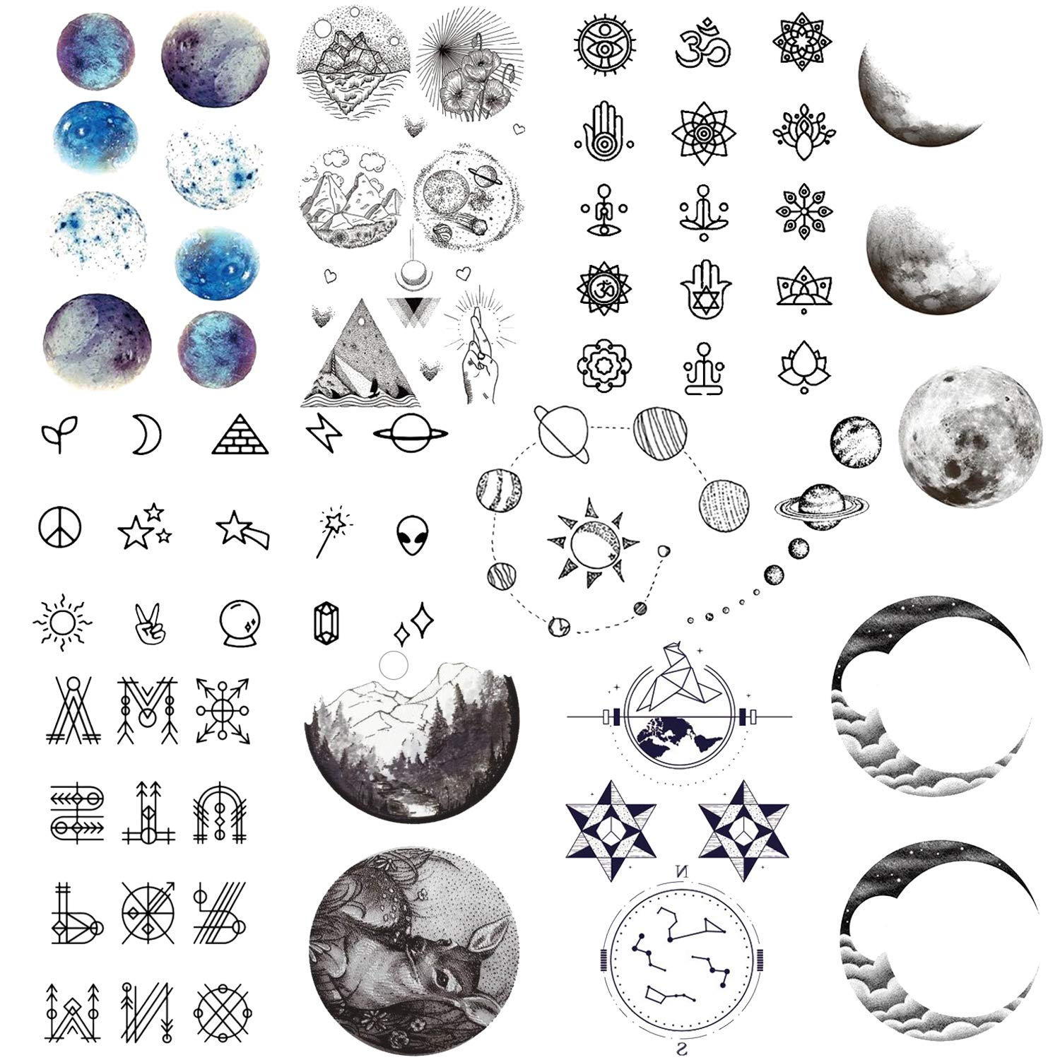 Outer Space Temporary Tattoos – Ideal
