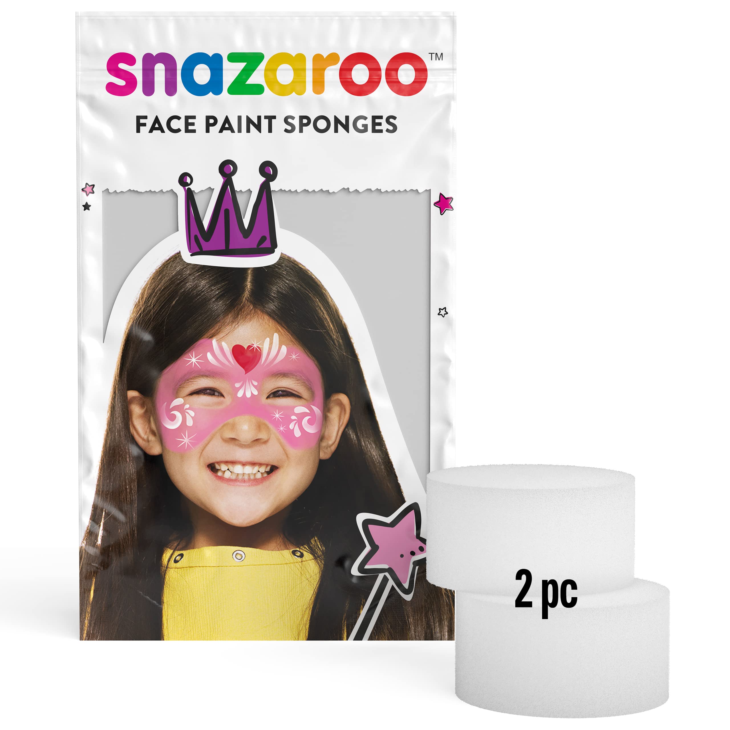 Snazaroo Face Paint Mini Starter Kit, 14 Piece Set, 6 Colors