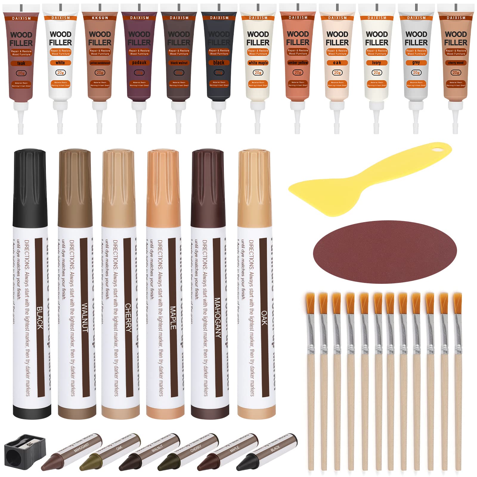 Wood Furniture Touch Up Kit Marker Cream Pen Wood Scratch Filler Remover  Repair - Temu Malaysia