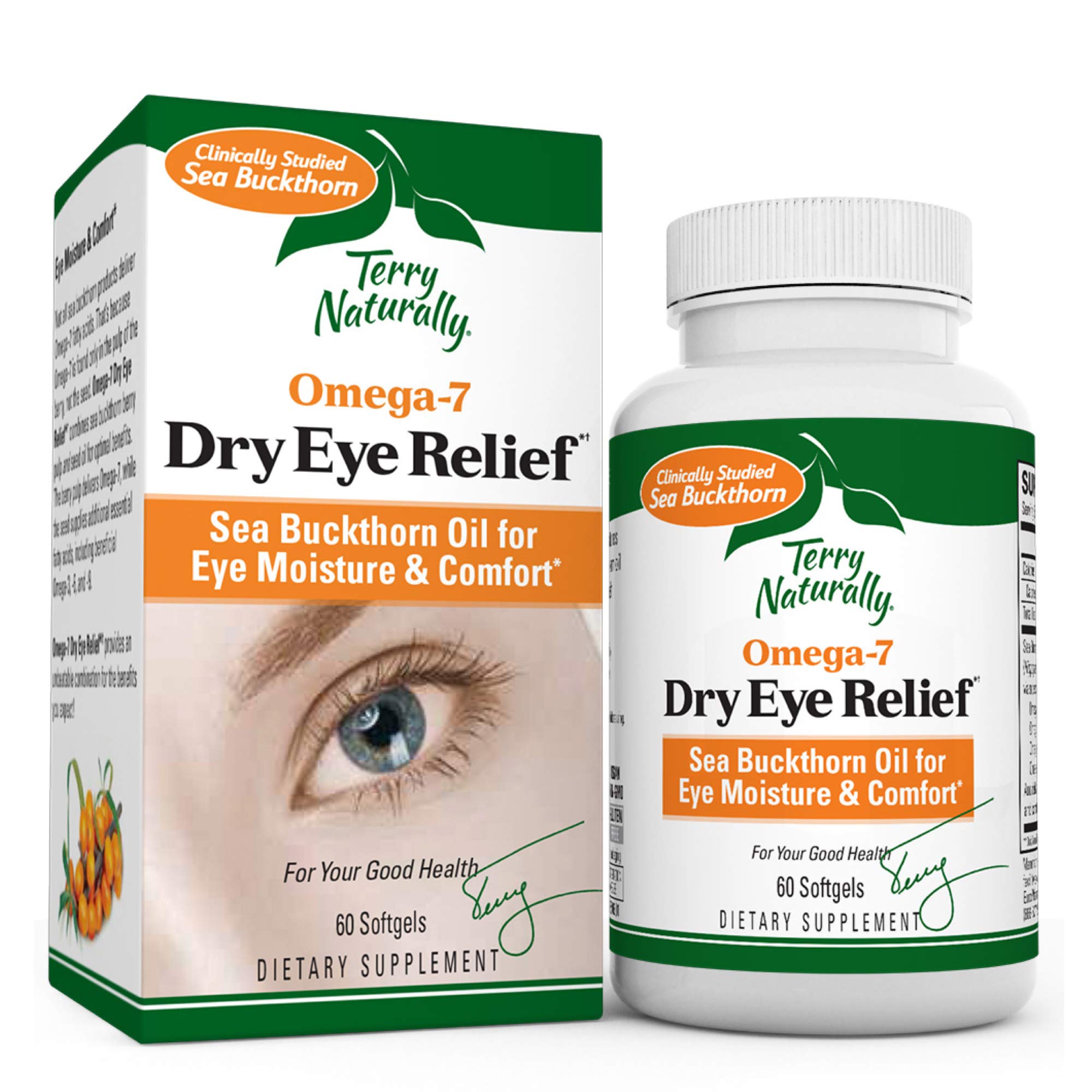 Terry Naturally Omega 7 Dry Eye Relief 60 Softgels