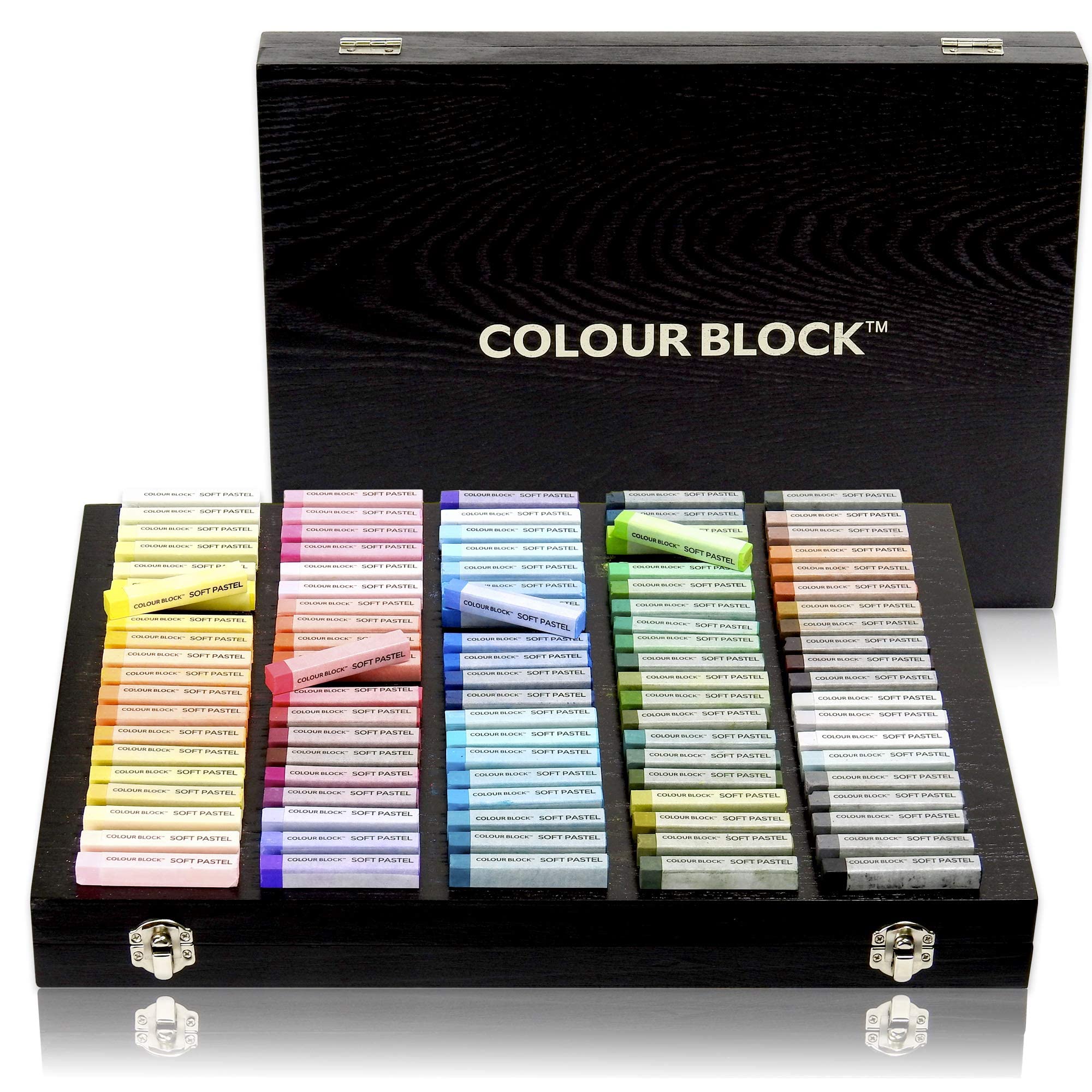 181pc Mixed Media Wood Box Art Set - Colour Block