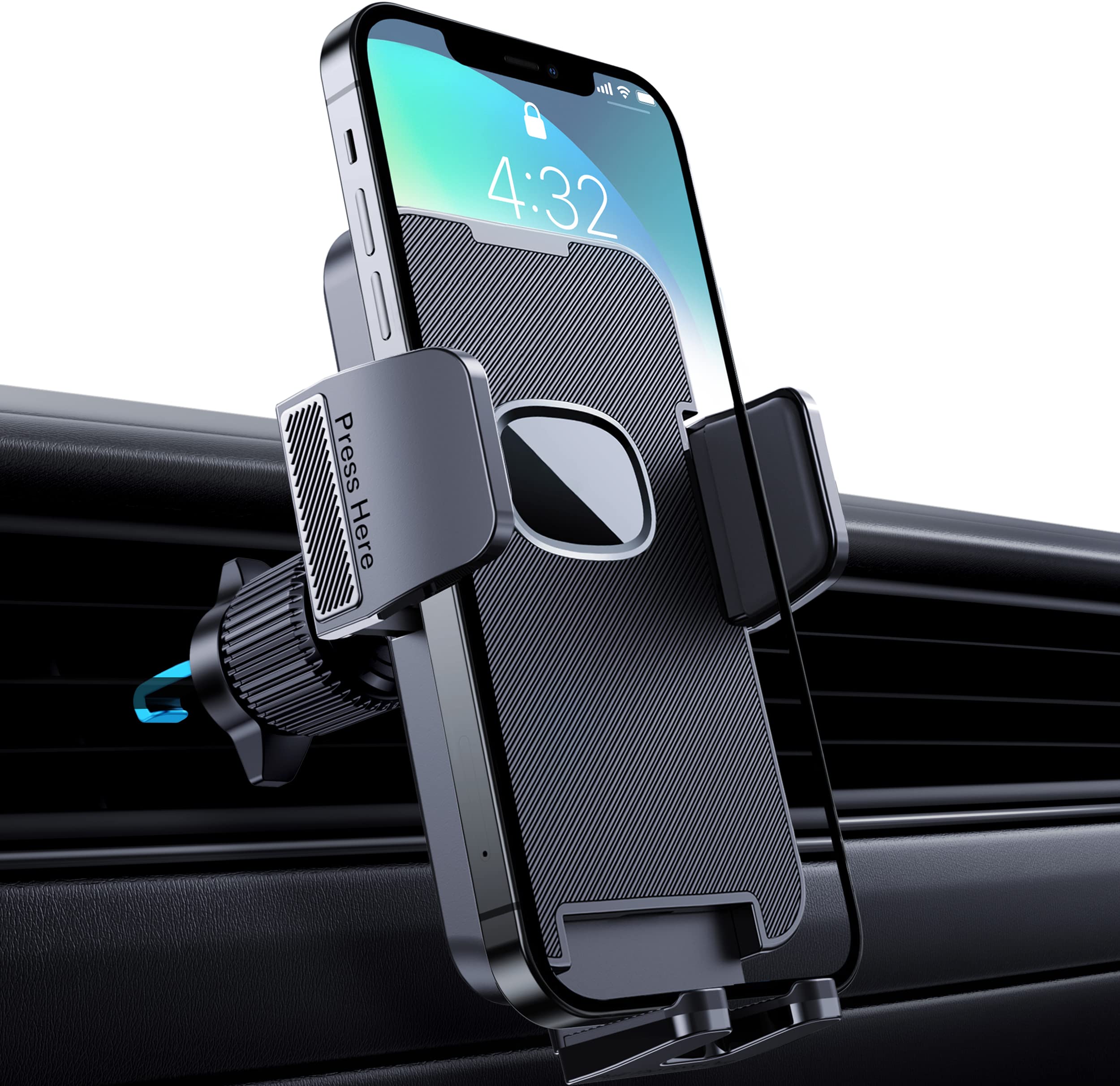 Buy Magnetic Car Air Vent Universal Phone Holder Black in France