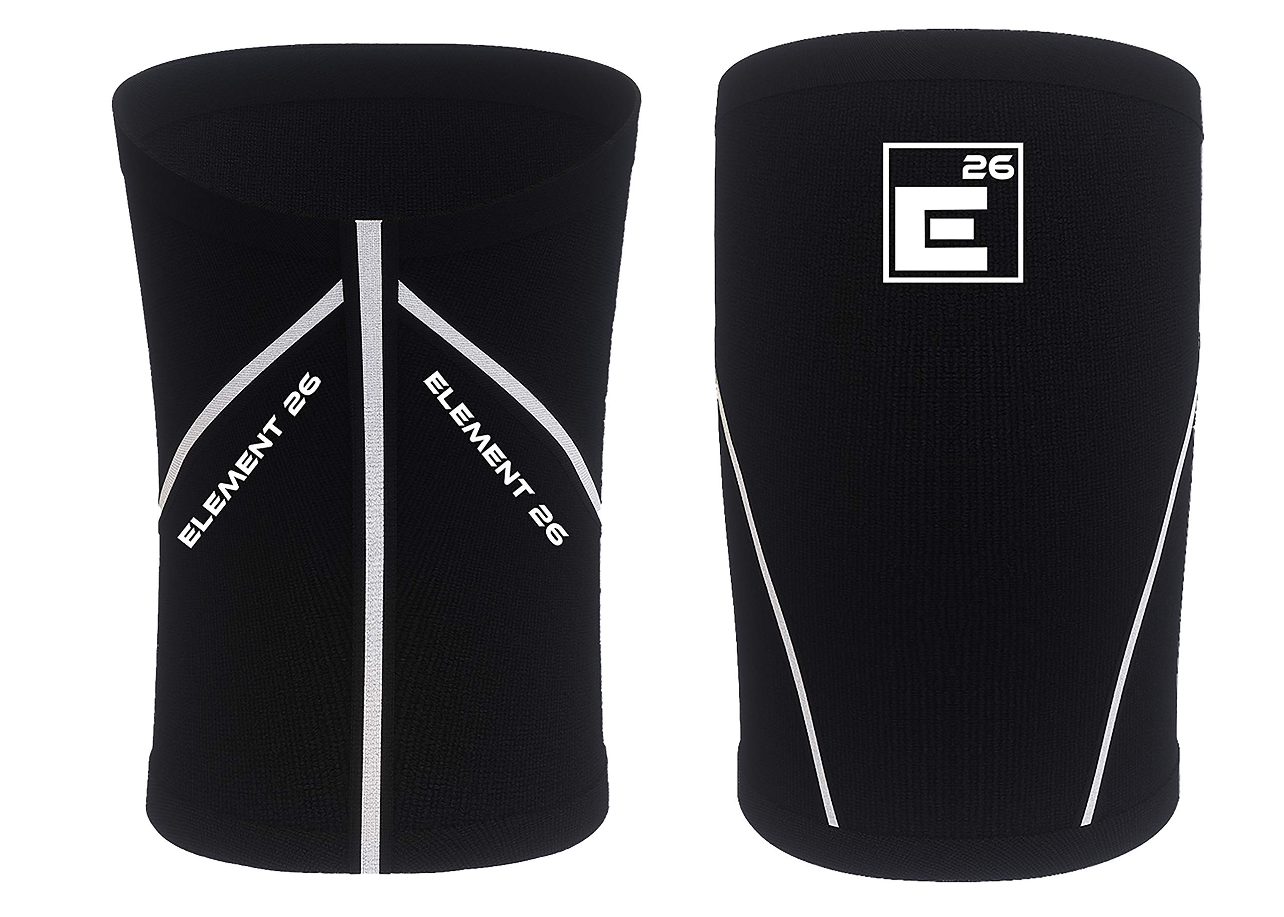 Knee Sleeves for Weightlifting (Sold as a Pair) - 6mm Neoprene for Optimal  Compression Mobility and Warmth - Perfect for Functional Fitness Squats  Deadlifts Olympic Lifting (Large) Large Black and White