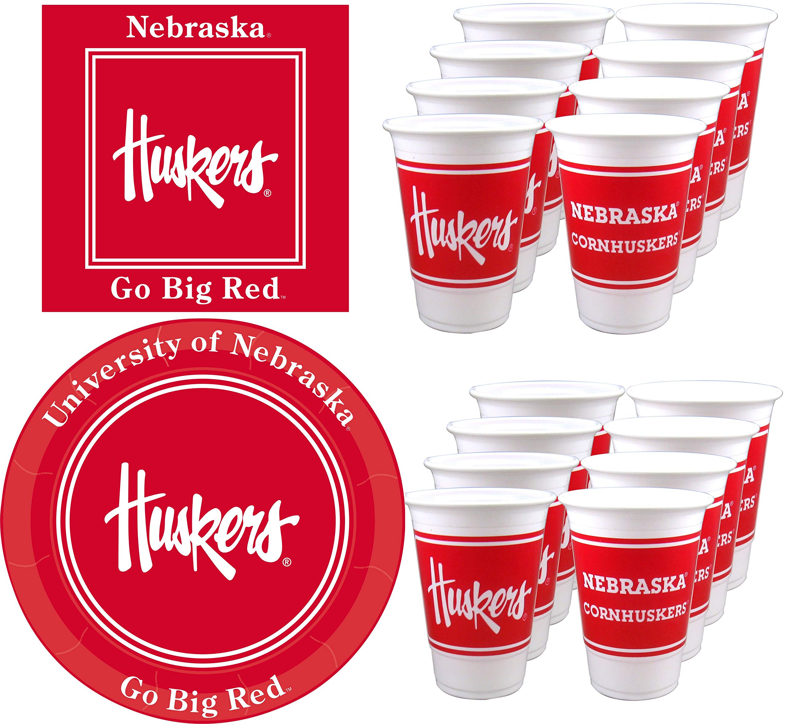 9 Inch University Of Nebraska Paper Plates Westrick Paper