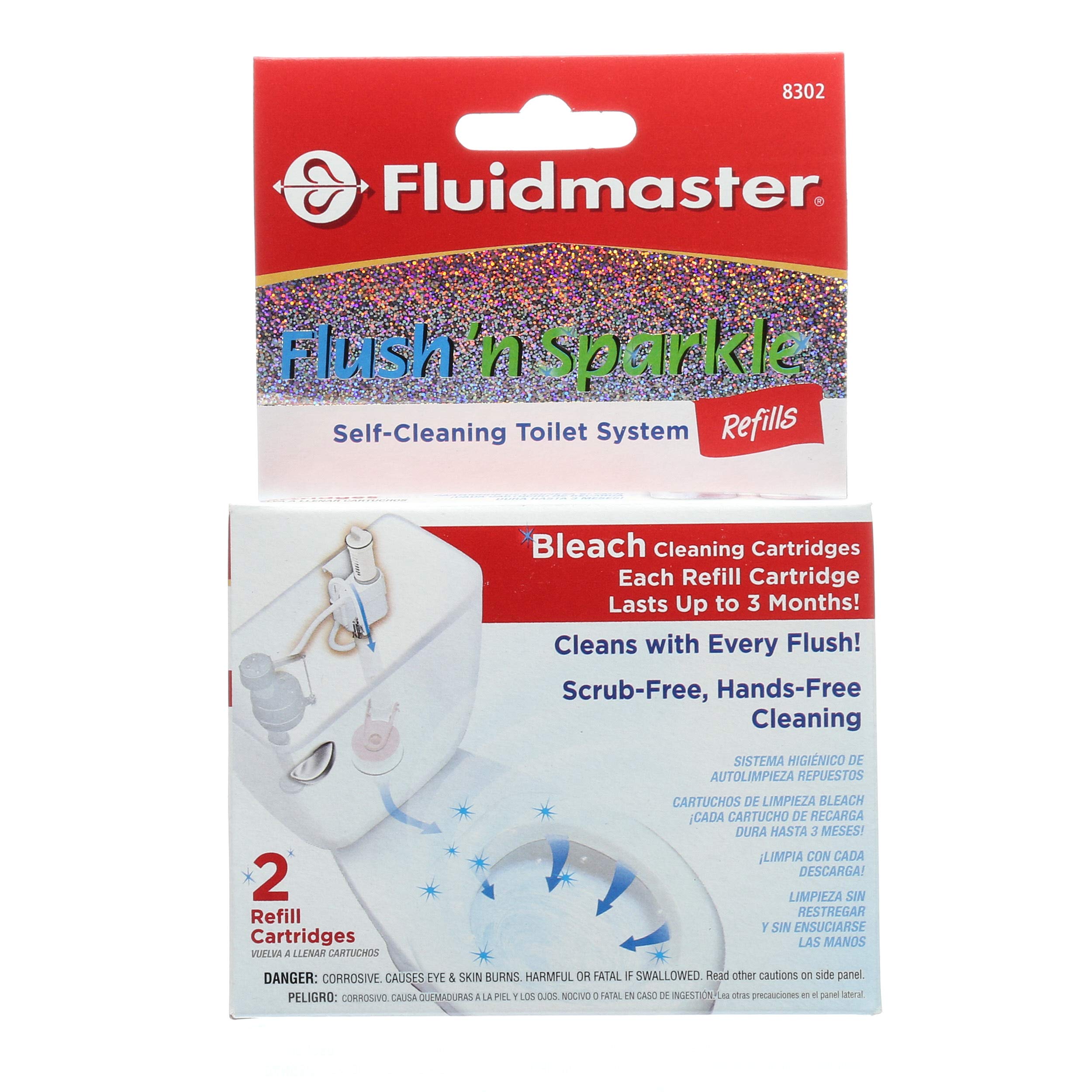 Toilet Bowl Cleaners, Automatic Toilet Cleaners, How to Clean a Toilet, Fluidmaster Flush 'n Sparkle