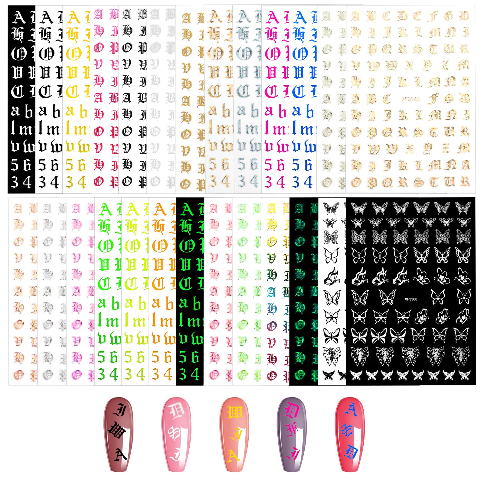 Alphabet Stickers - 24 Sheets