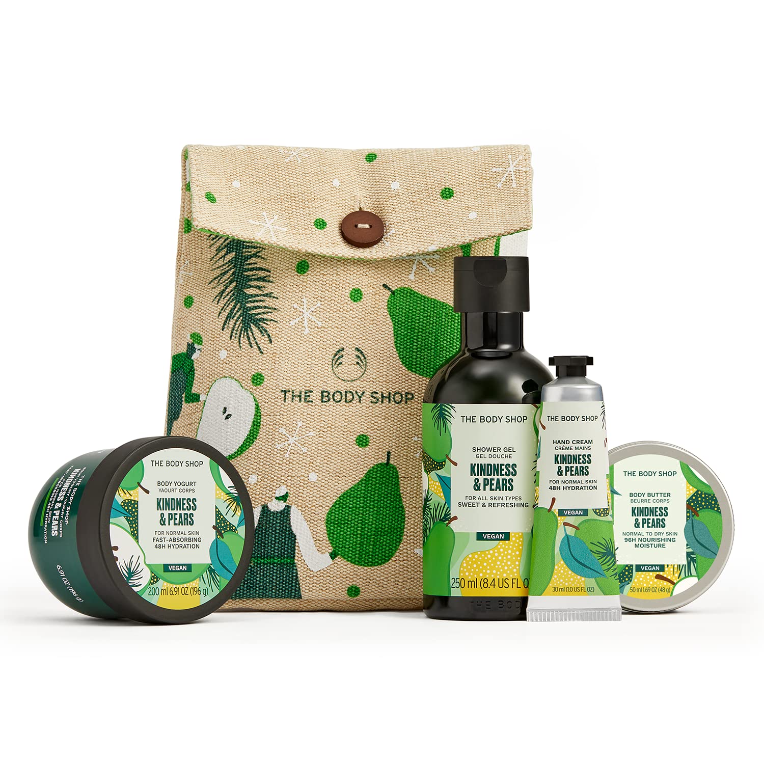The Body Shop Pears & Share Mini Body Care Holiday Gift Set, Vegan, 3-Piece  Set : : Beauty & Personal Care