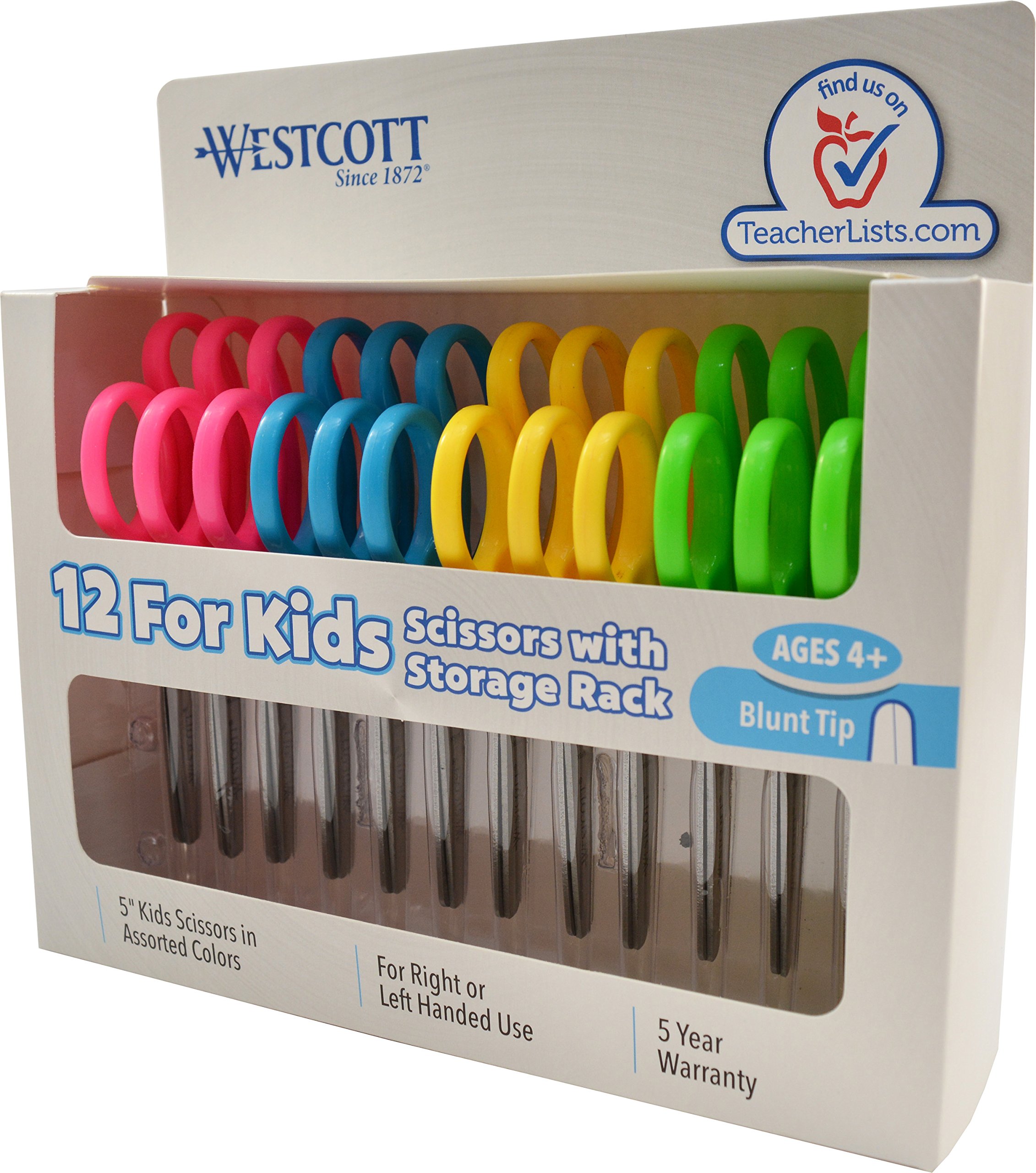 Westcott - Westcott Kids Safety Scissors, 5 1/2-Inch, Blunt