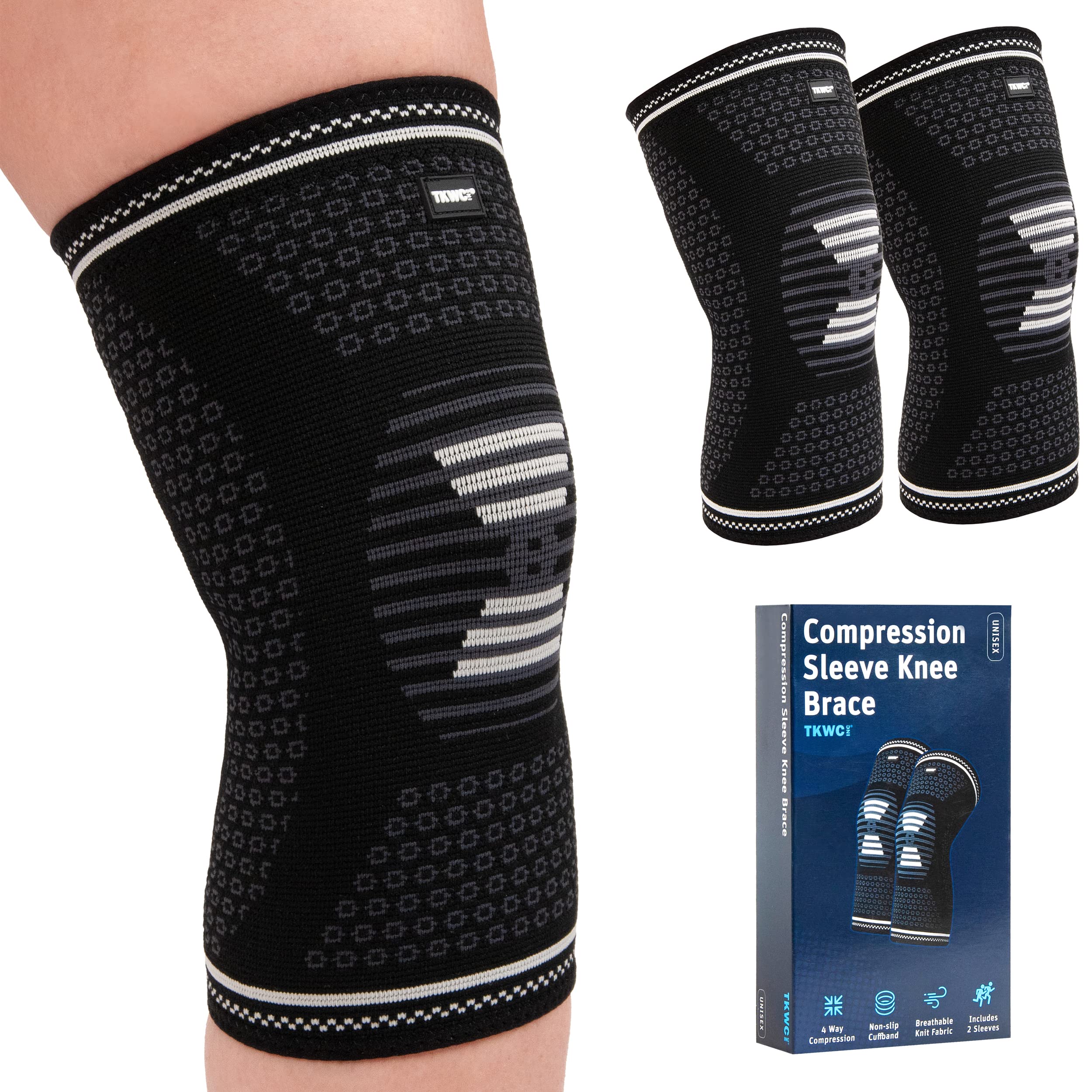 Knee Brace for Meniscus's tear, Support for Running, Arthritis, Good  Compression sleeve, Helpful for Men and Women, All Sports