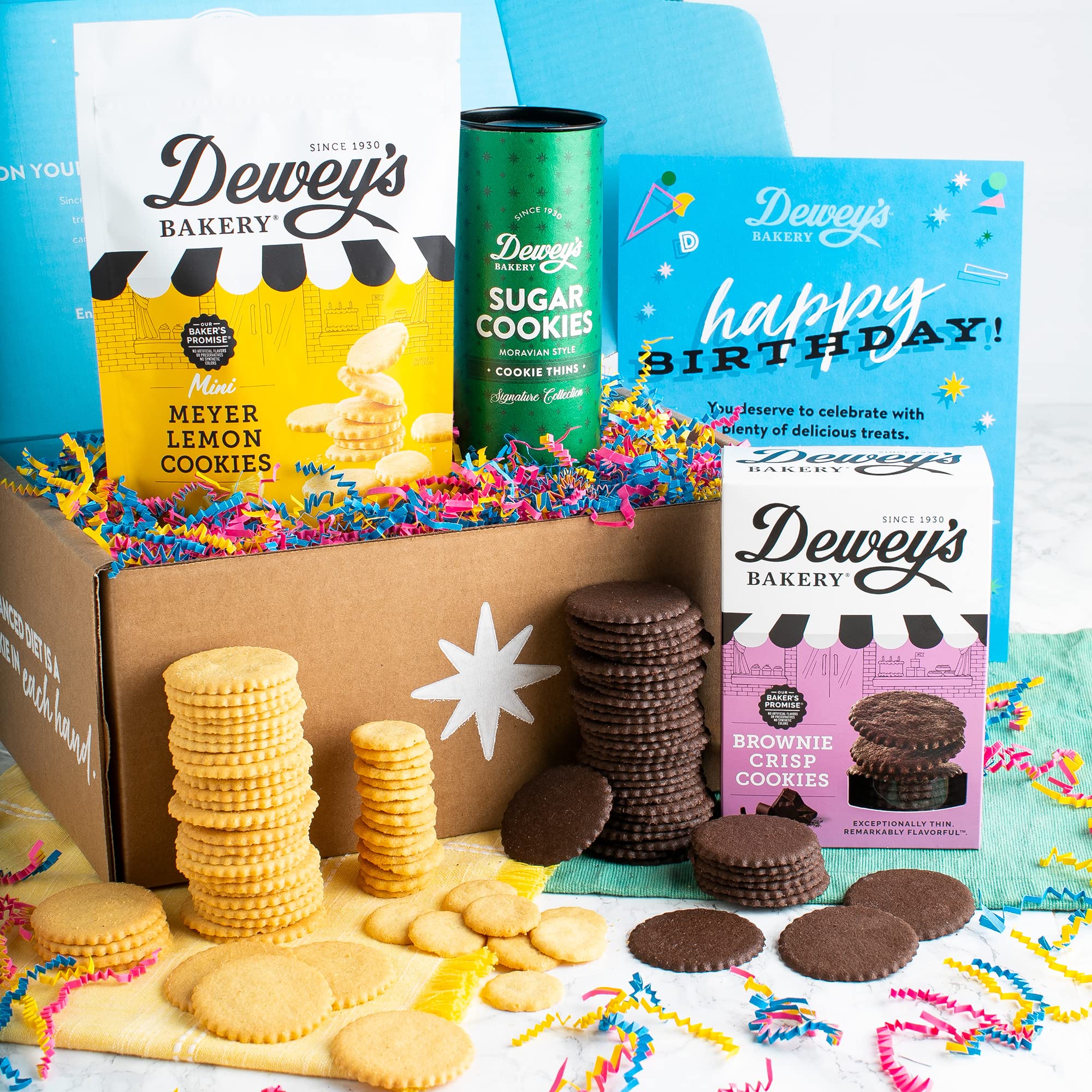 Happy Birthday Gift w/ 12 Cookies & 6 Brownies – Cornerstone Cookie Gifts
