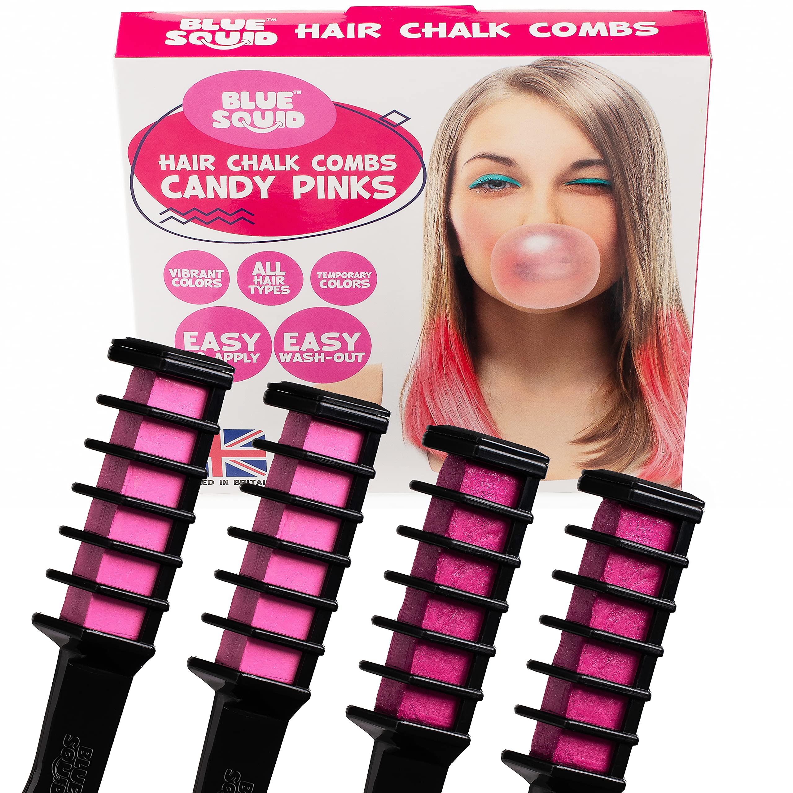 Hair Chalk for Girls, Temporary Hair Color for Kids Washable Hair Dye  Accessories Rainbow Comb Kit for Age 4 5 6 7 8 9 10