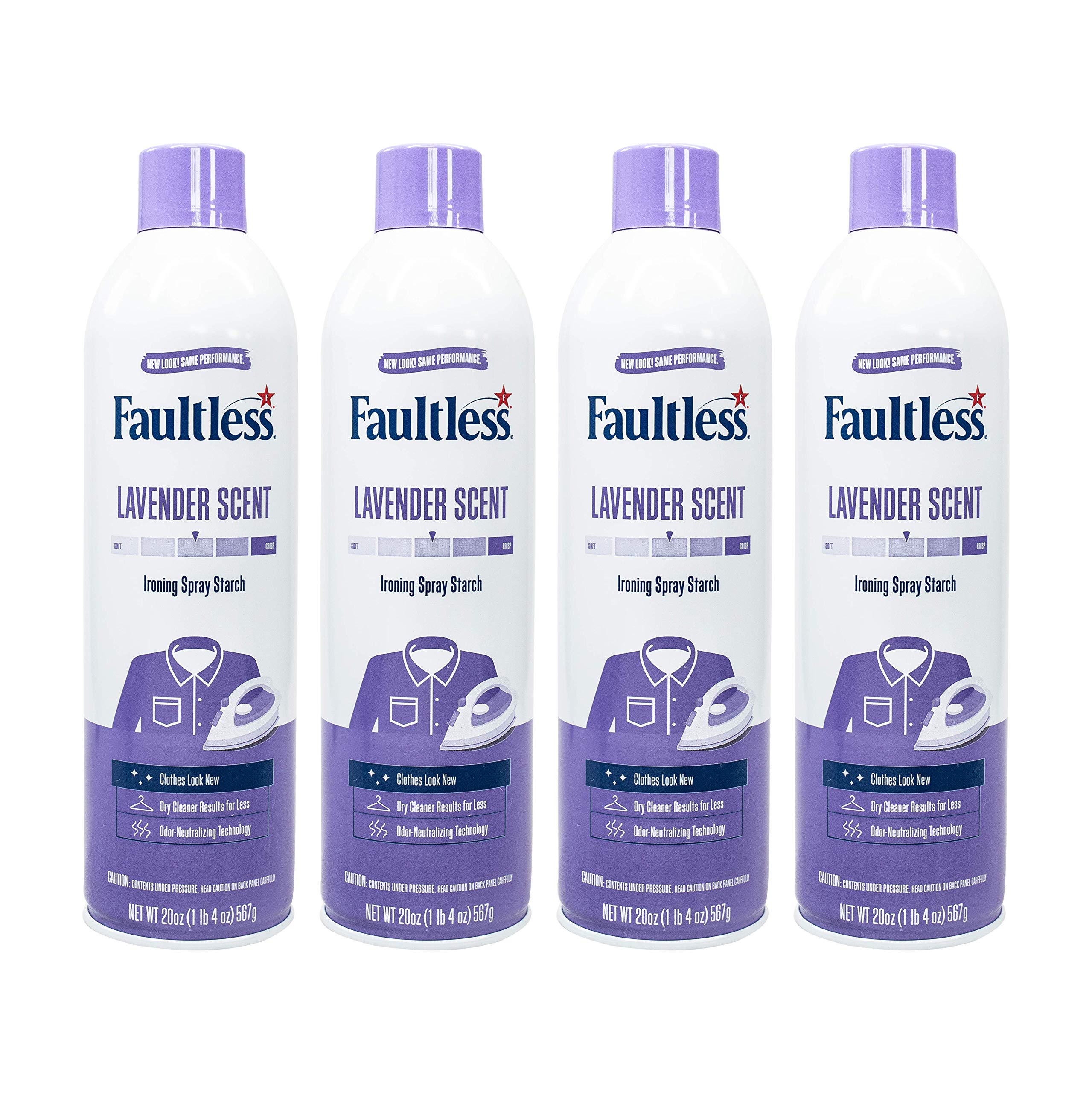 FAULTLESS Spray Starch (20 Oz, 3 Pack) New Premium Starch Ironing