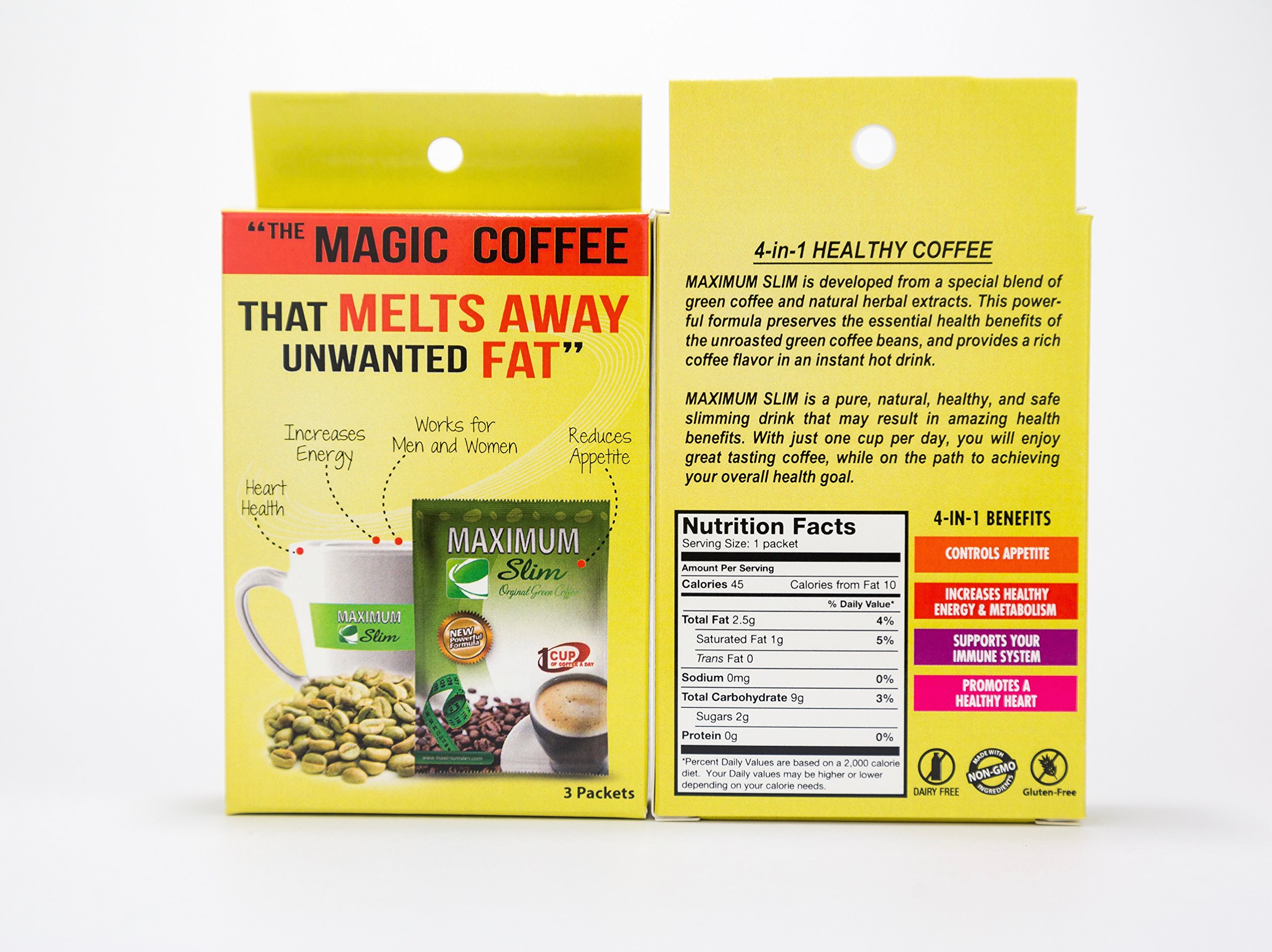 Maximum Slim The Healthy 4 in 1 Organic Green Coffee That Boost