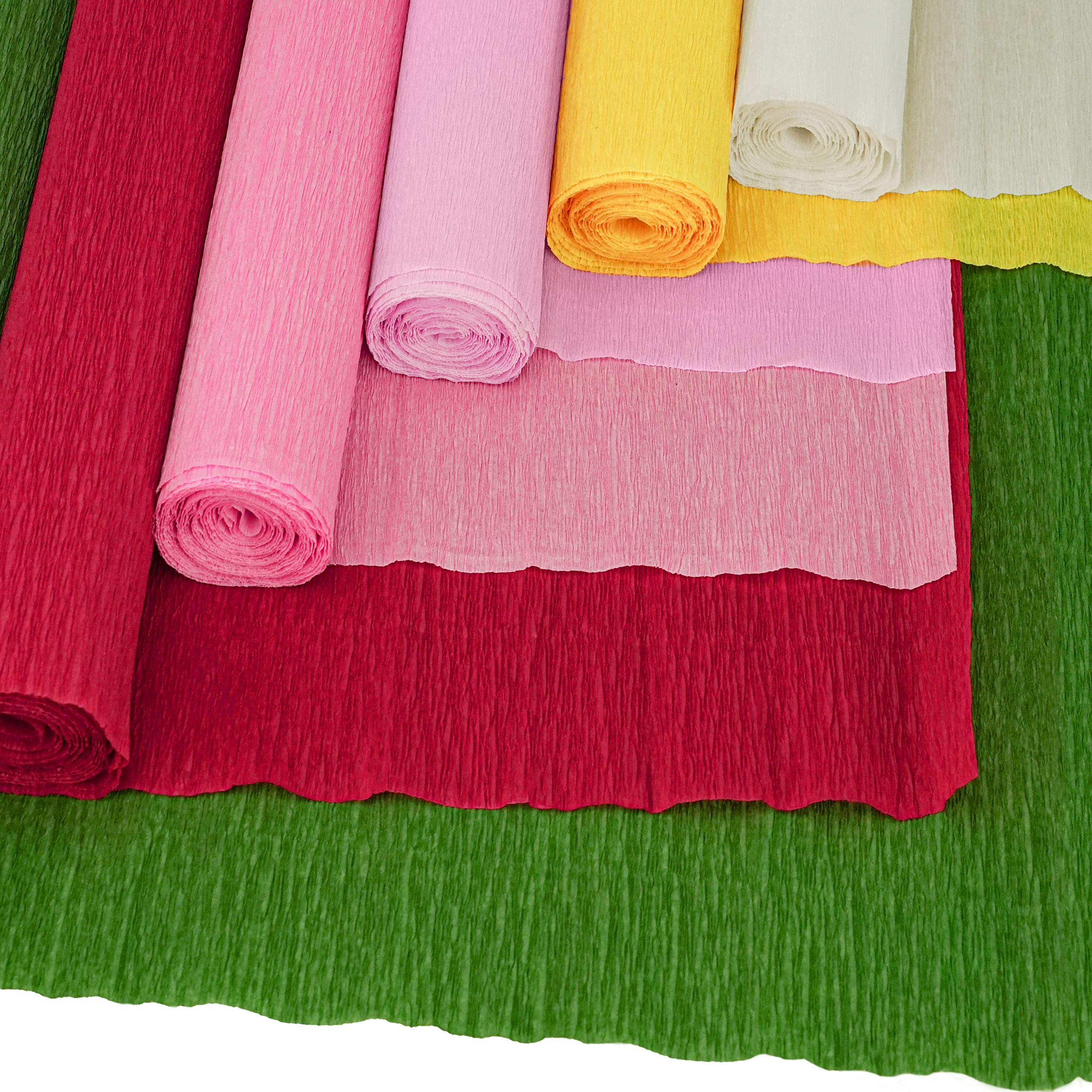 Crepe Paper Standard Colors, 8 Sheets