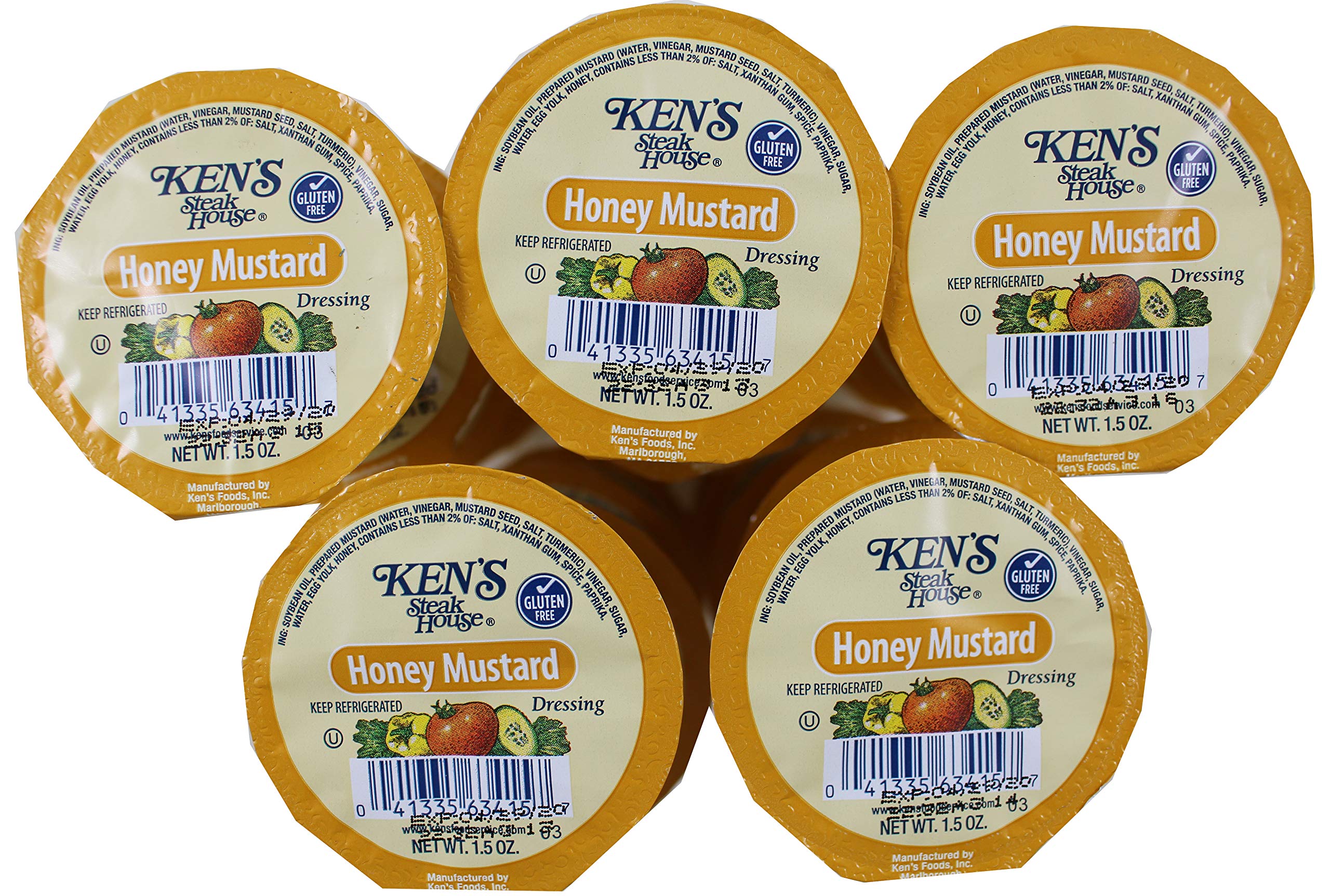 Ken's Steakhouse Honey Mustard Dressing 1.5 oz Dip Cups (Pack of 25)