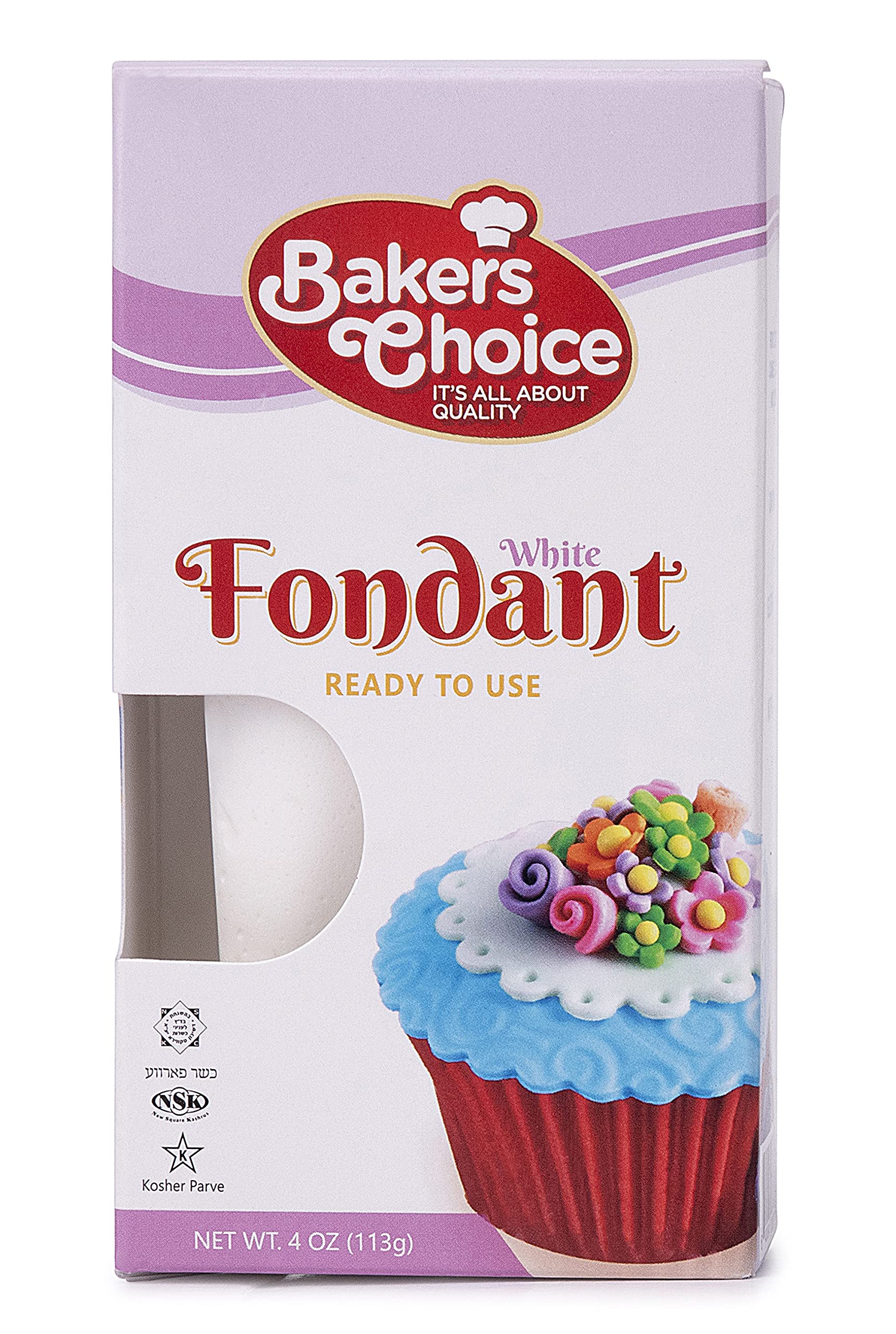 White Fondant Icing - 4 oz. - Ready to Use Cake Decorating ...