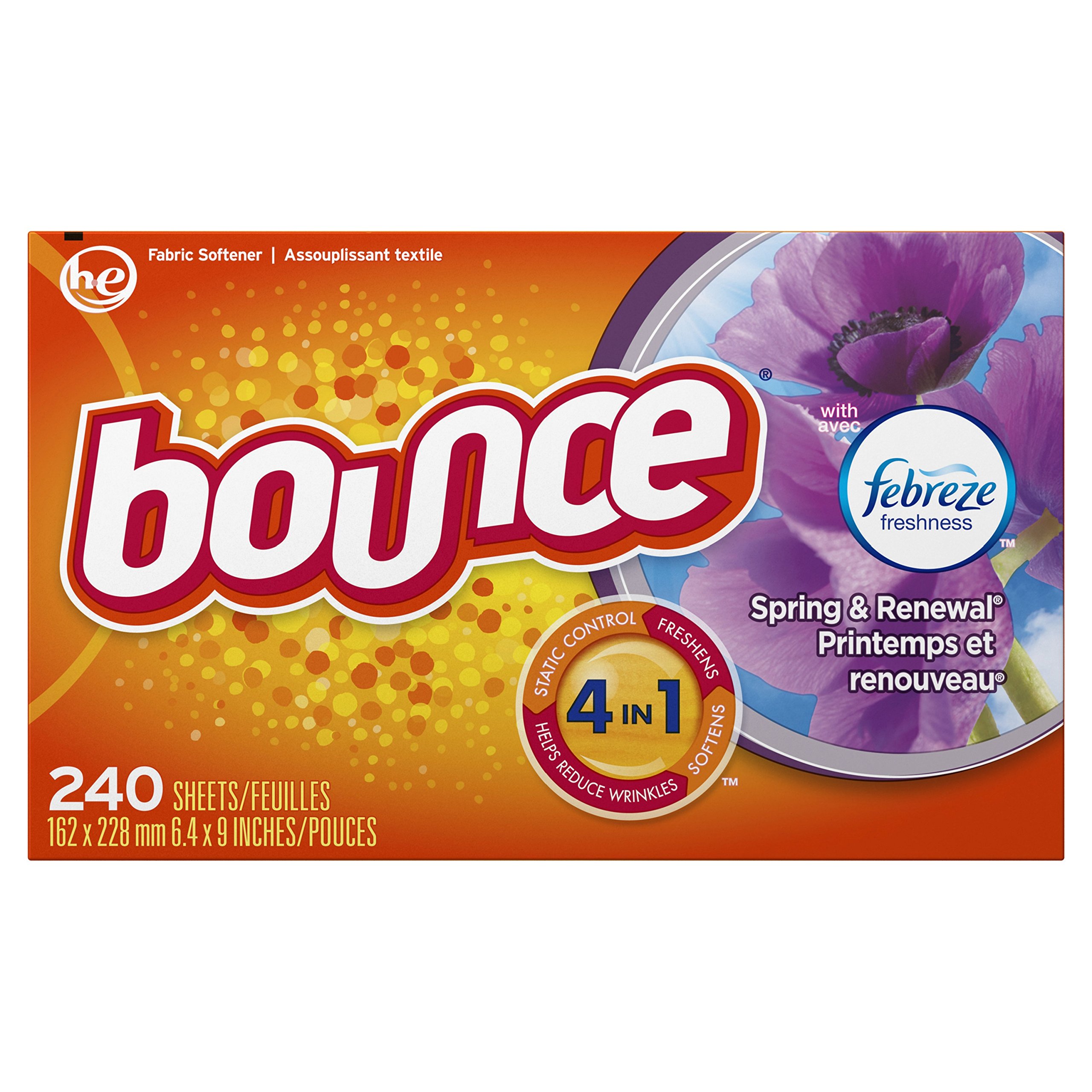 Bounce® Sport Odor Defense Febreze Freshness Dryer Sheets, 240 ct