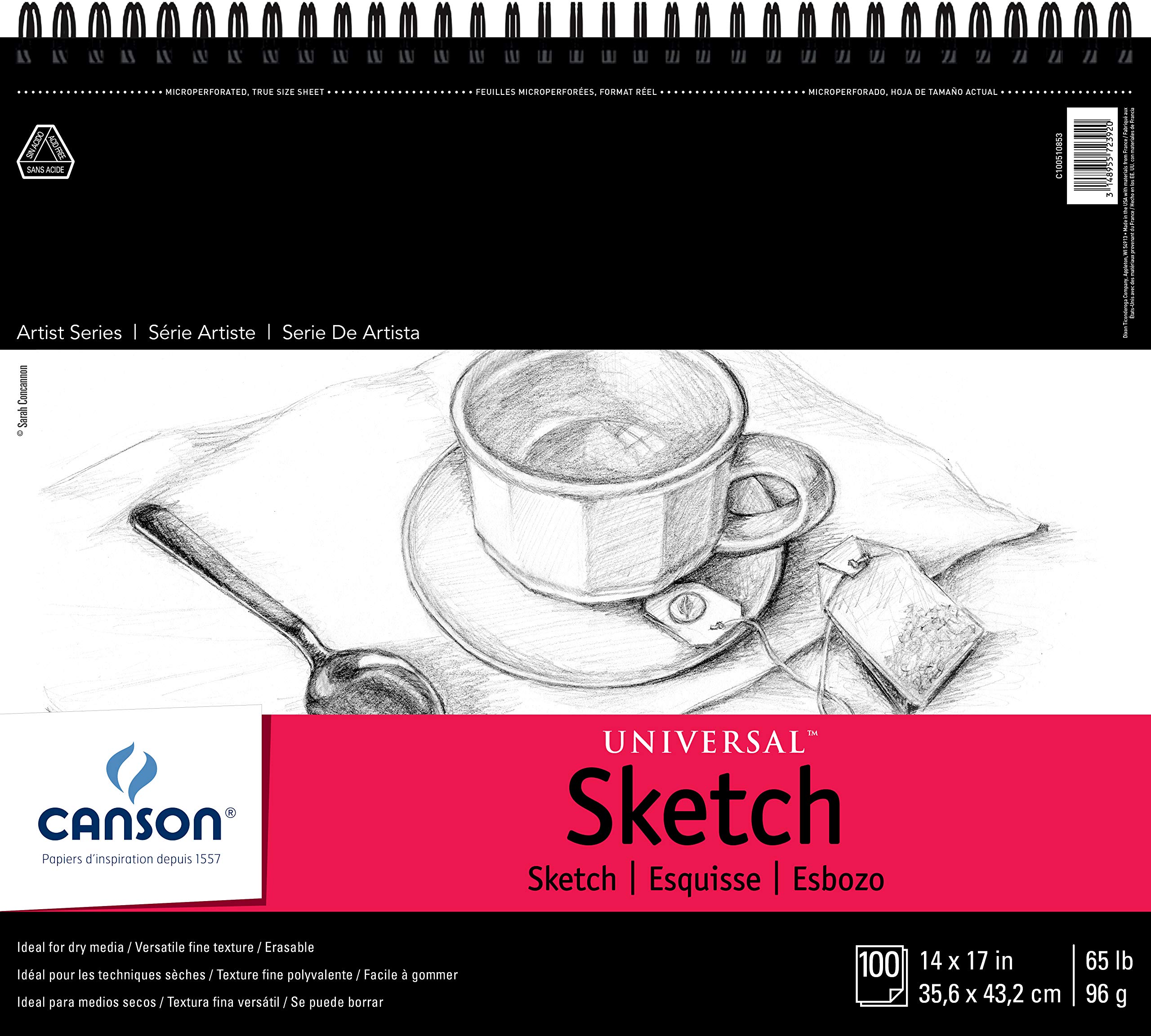 Canson, Art, Canson Xl Mixed Media Paper Pad 98 Lb 9 X 2 Inches 6 Sheets