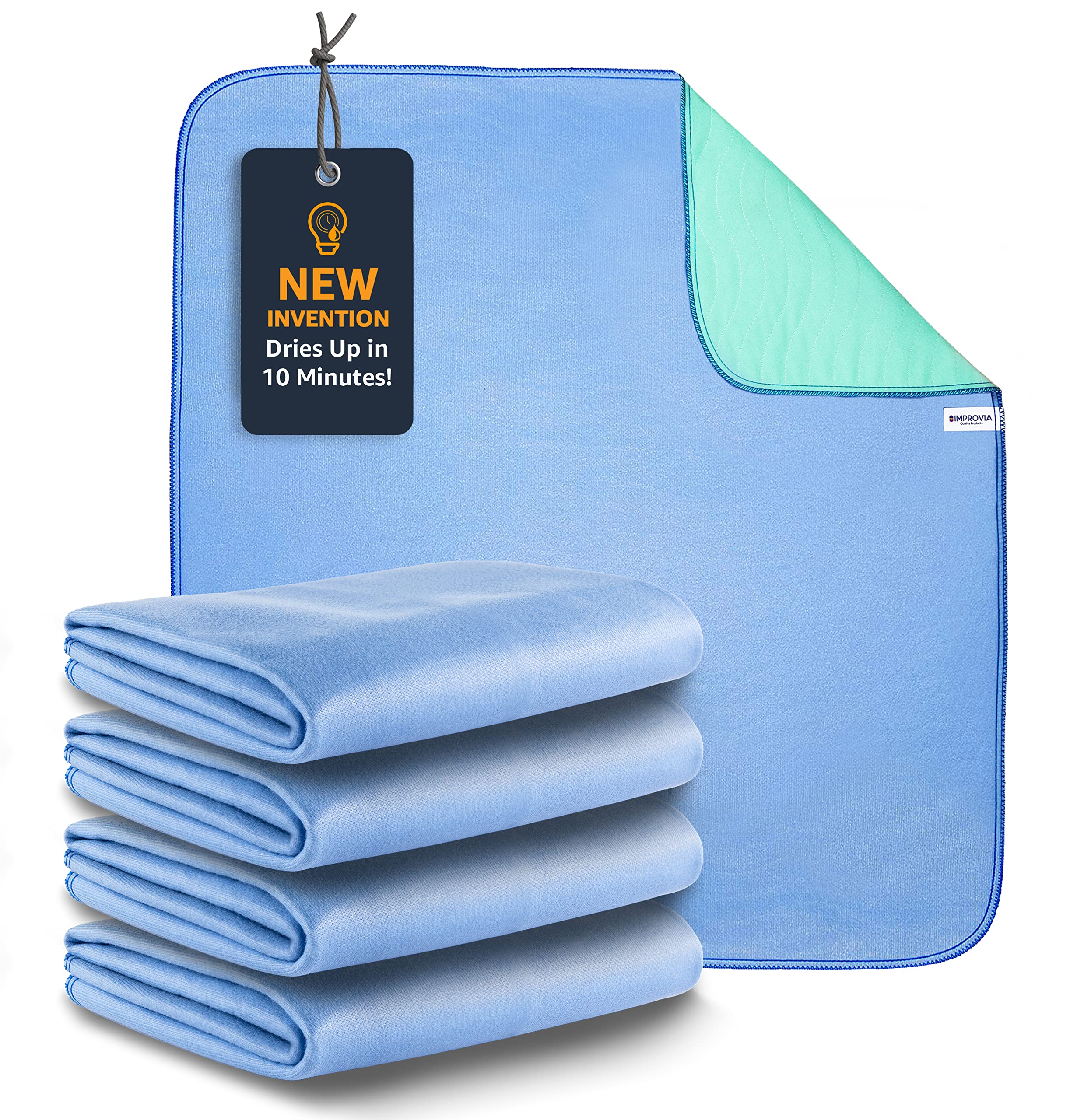 2 REUSABLE WASHABLE UNDERPADS BED PADS 34x36 HOSPITAL GRADE